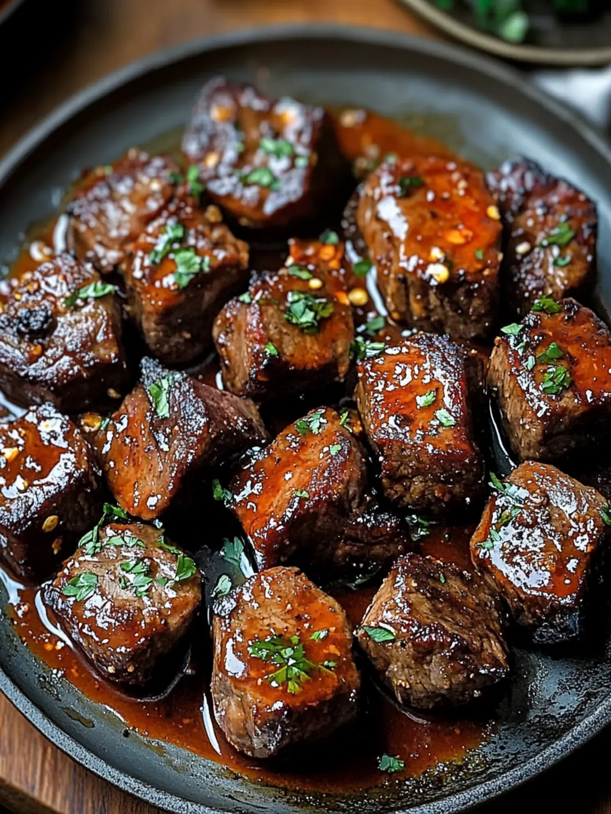 Sizzling Firecracker Steak Bites with Chili Butter