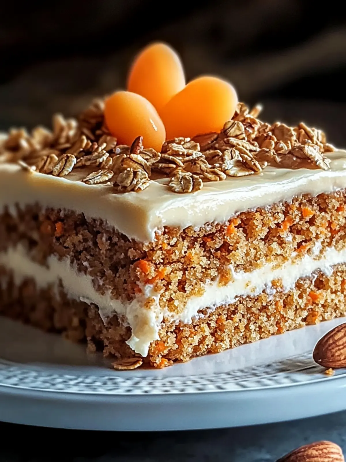 Flourless Oatmeal Carrot Cake