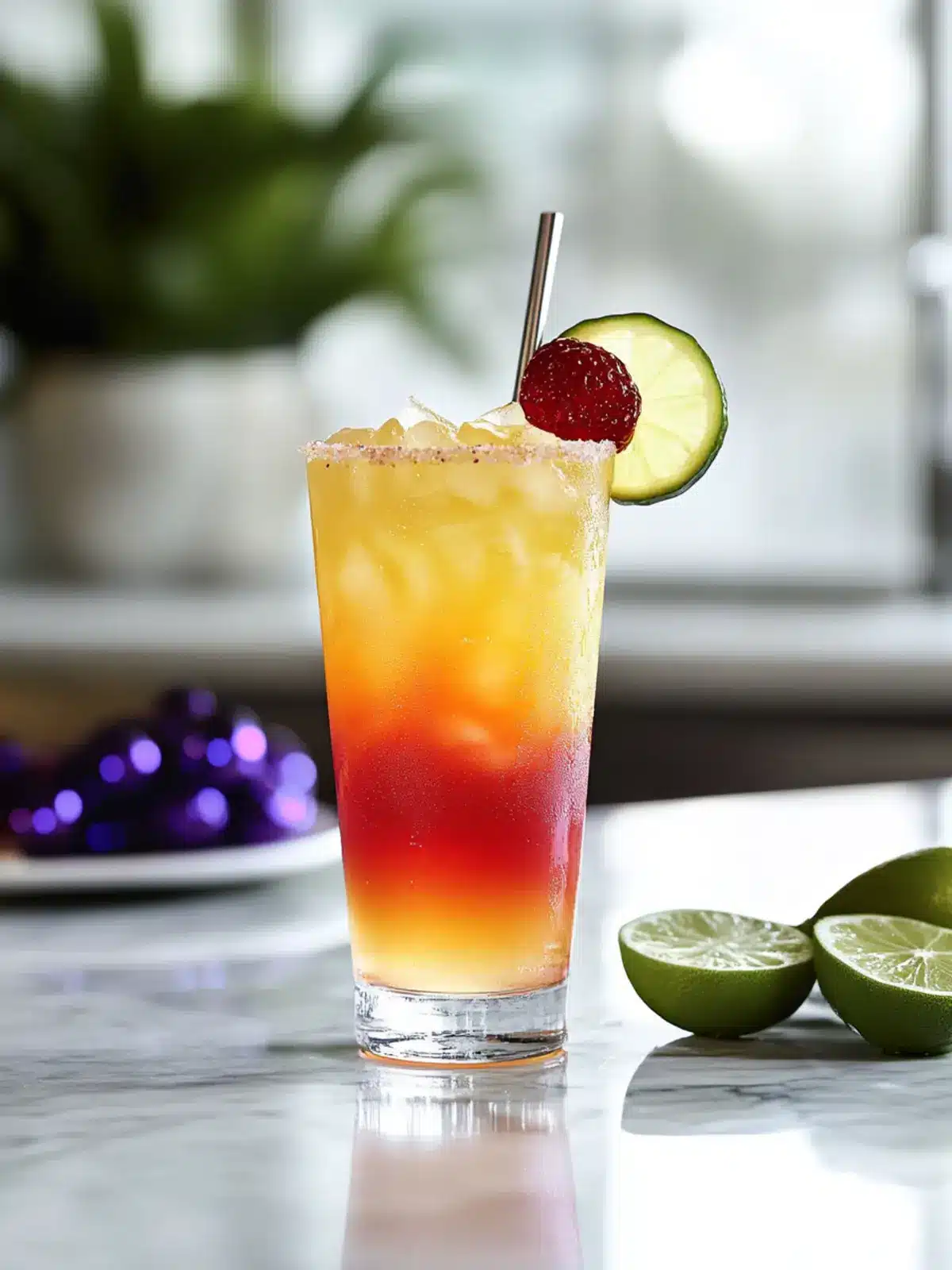 Mardi Gras Hurricane Shot