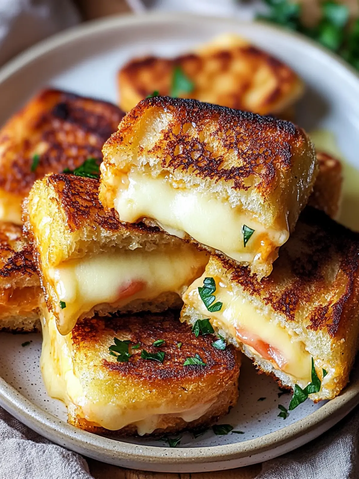 Heathy Hawaiian Roll Grilled Cheese
