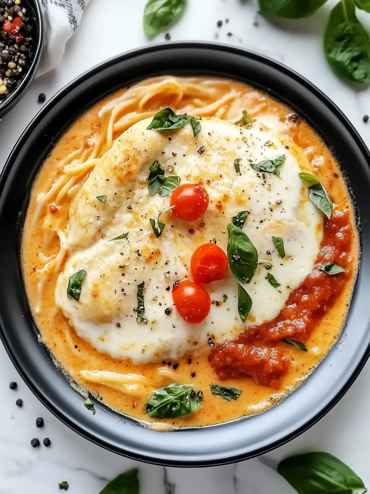 Crock Pot Creamy Chicken Parmesan