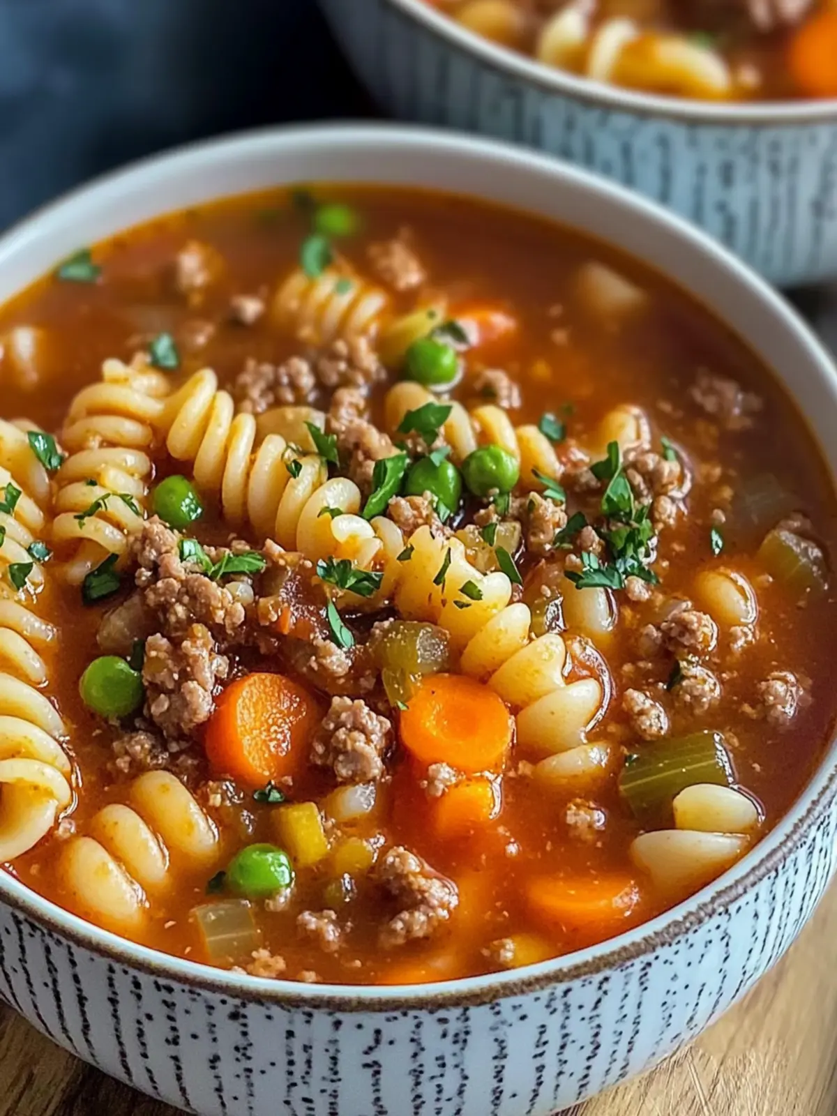 Ground Beef Pasta Soup