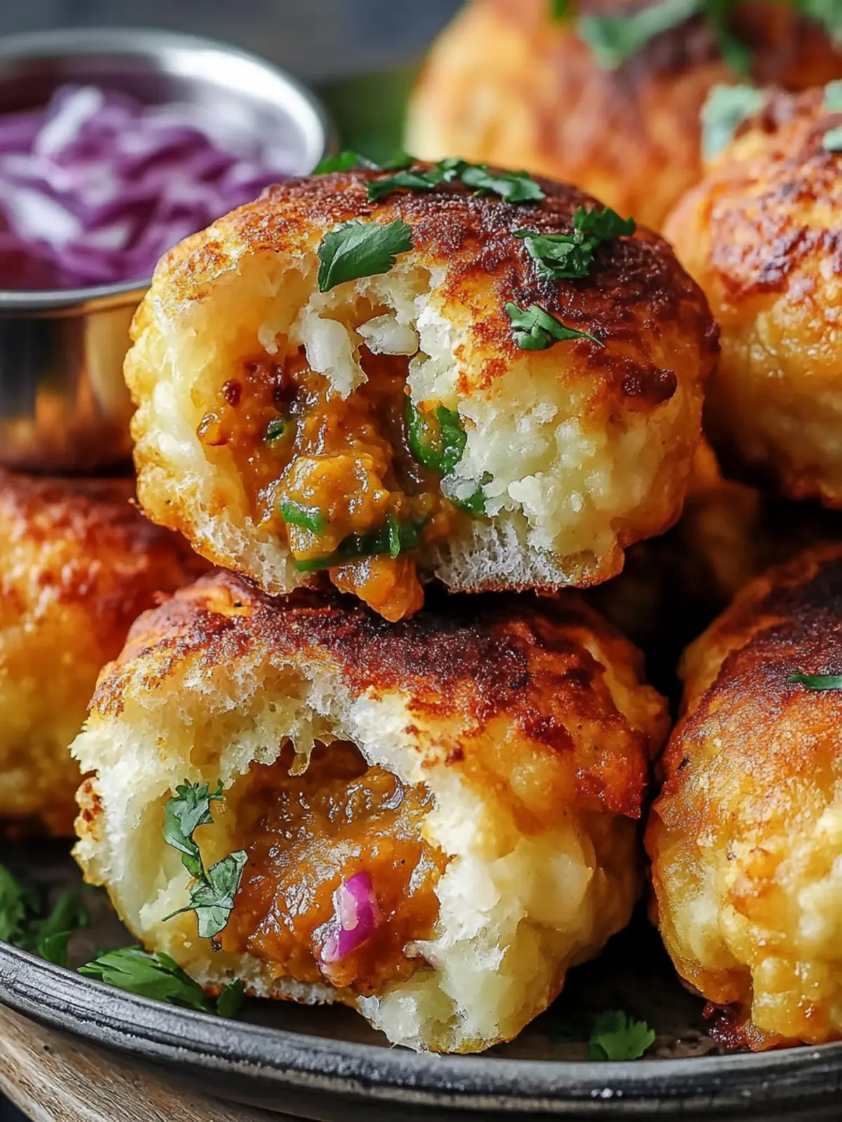 Mumbai-Style Vada Pav with Spiced Chutney