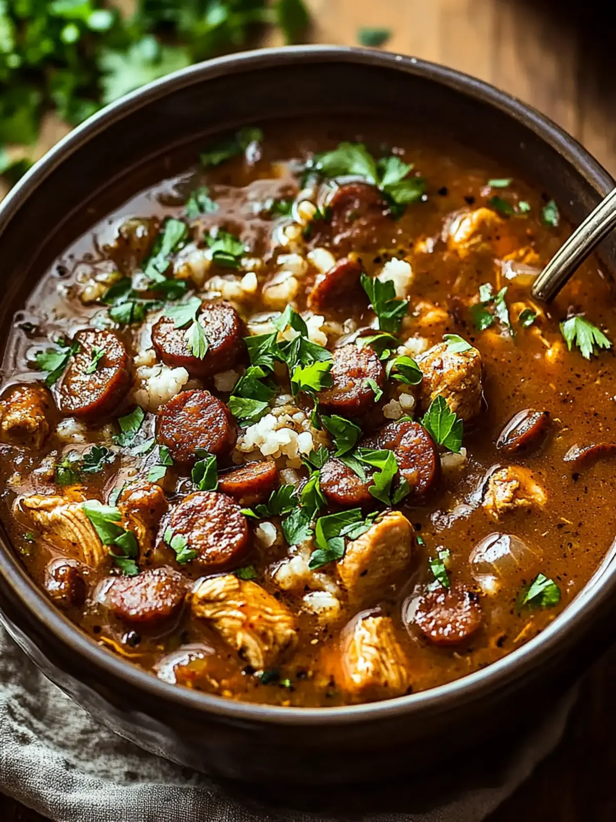 Cajun Chicken and Sausage Gumbo