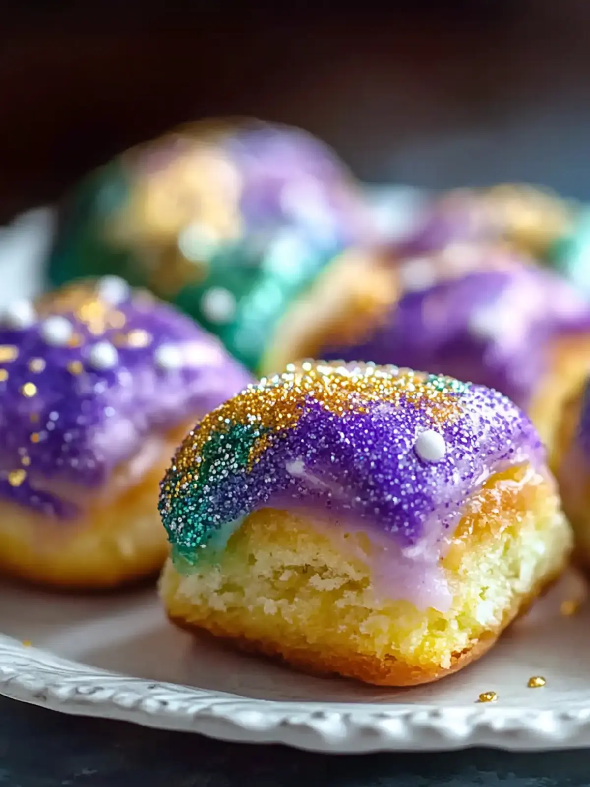Easy King Cake Bites
