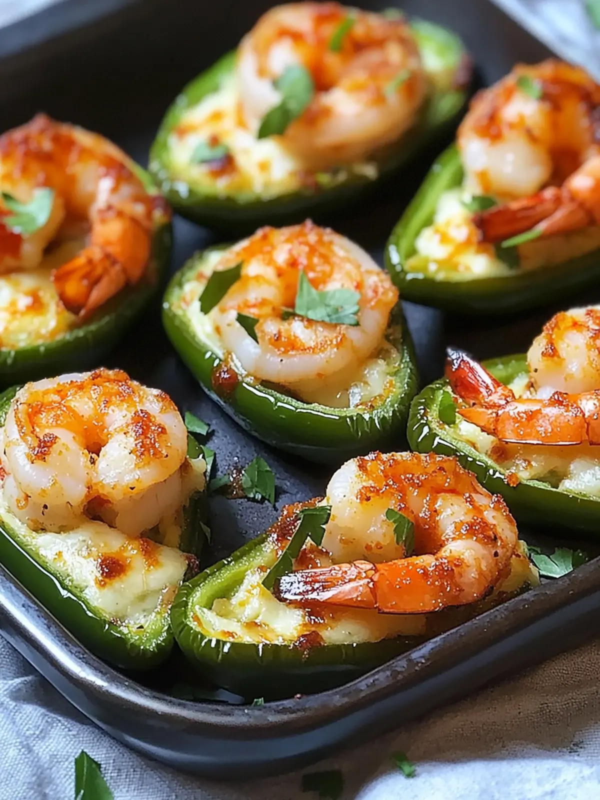 Fiery Cajun Shrimp Stuffed Jalapeños