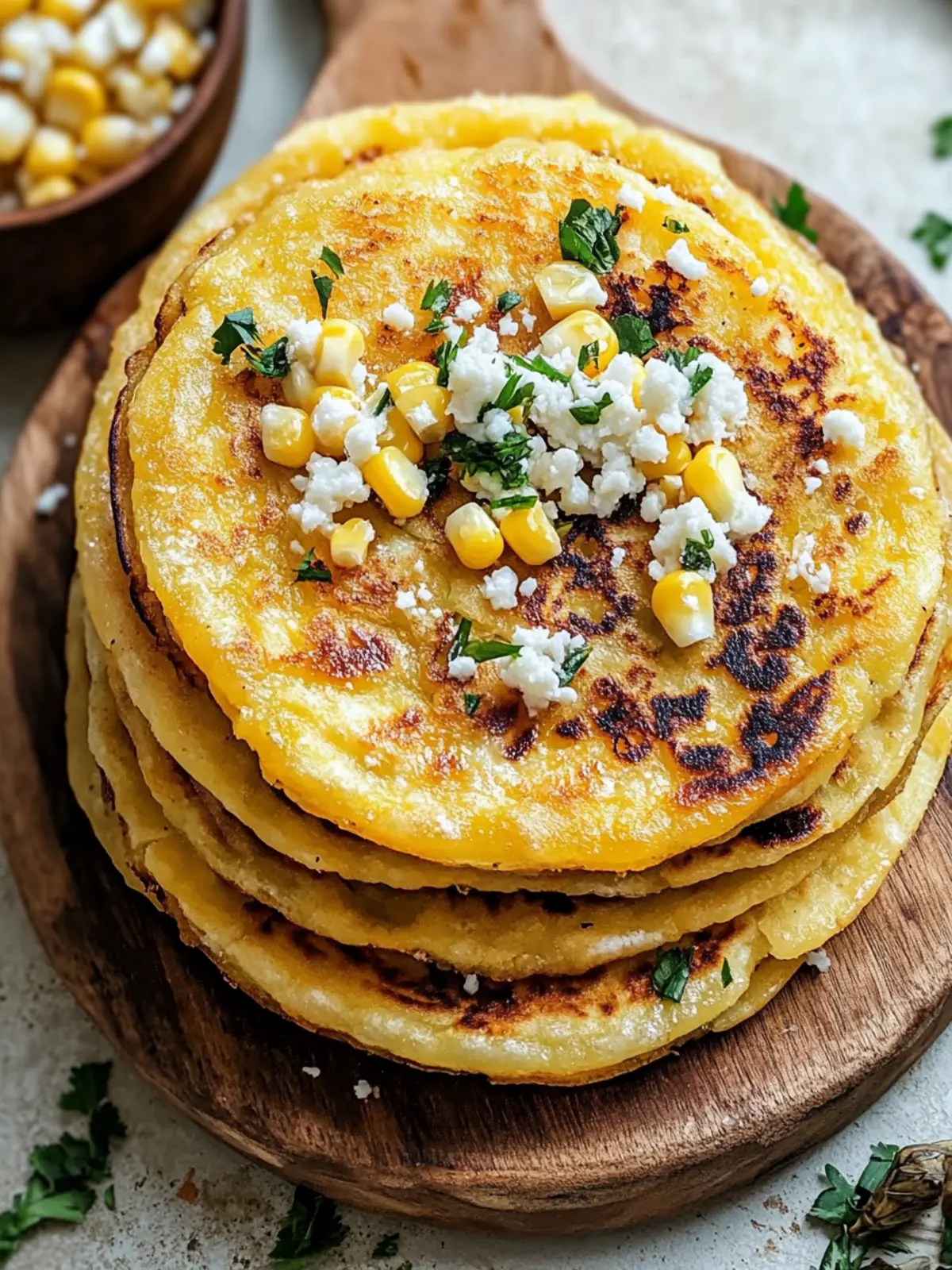 Venezuelan Sweet Corn Cachapas