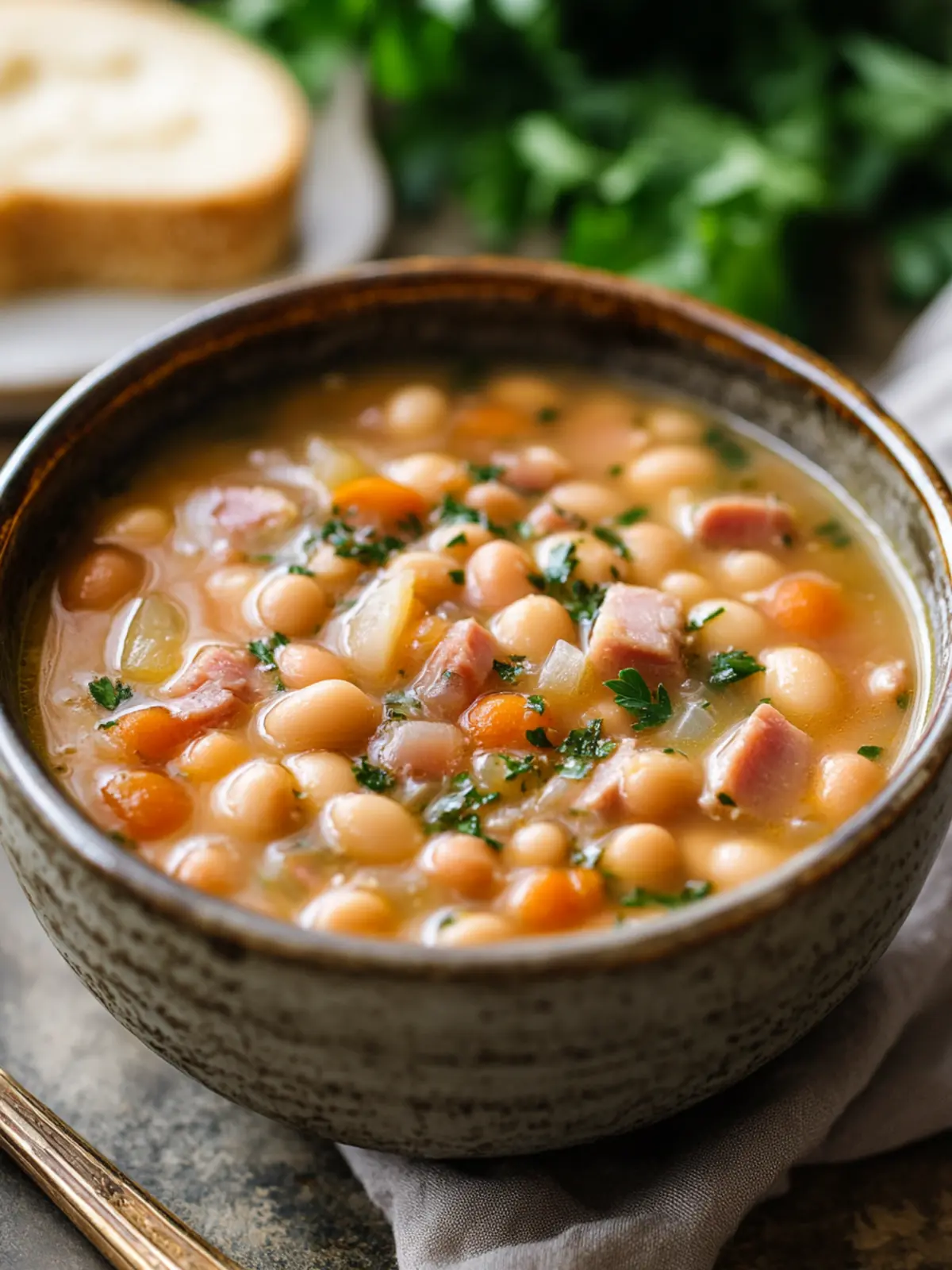 Protein-Rich Ham & Bean Soup