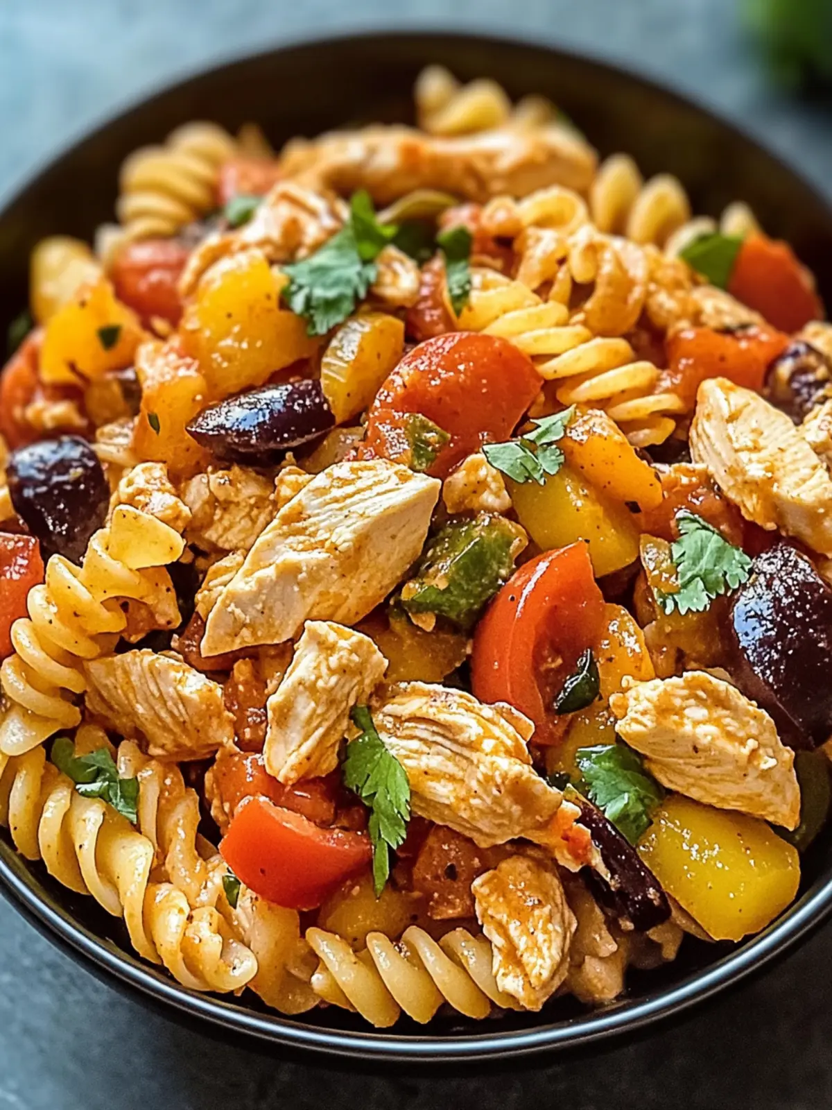 Chicken Fajita Pasta Salad