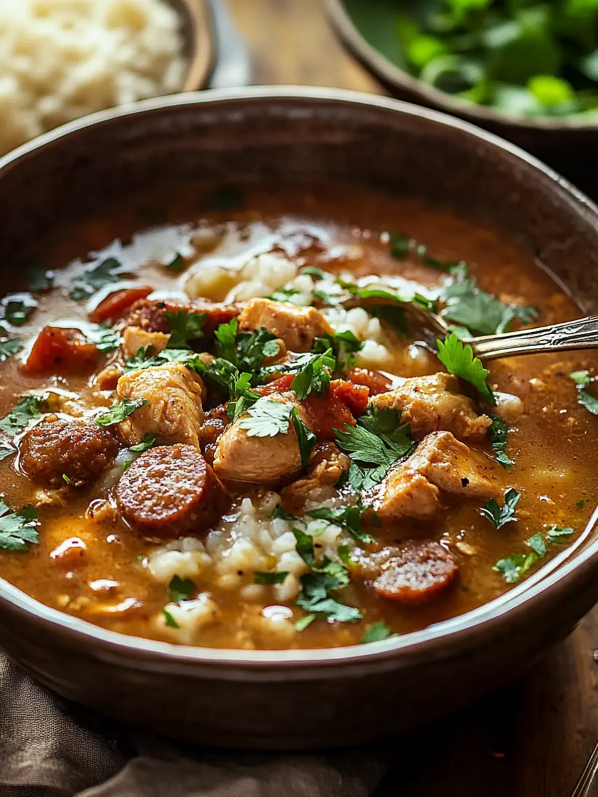 Cajun Chicken and Sausage Gumbo