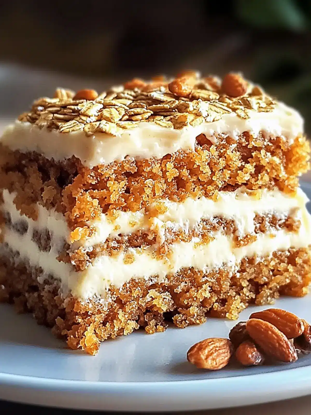 Flourless Oatmeal Carrot Cake