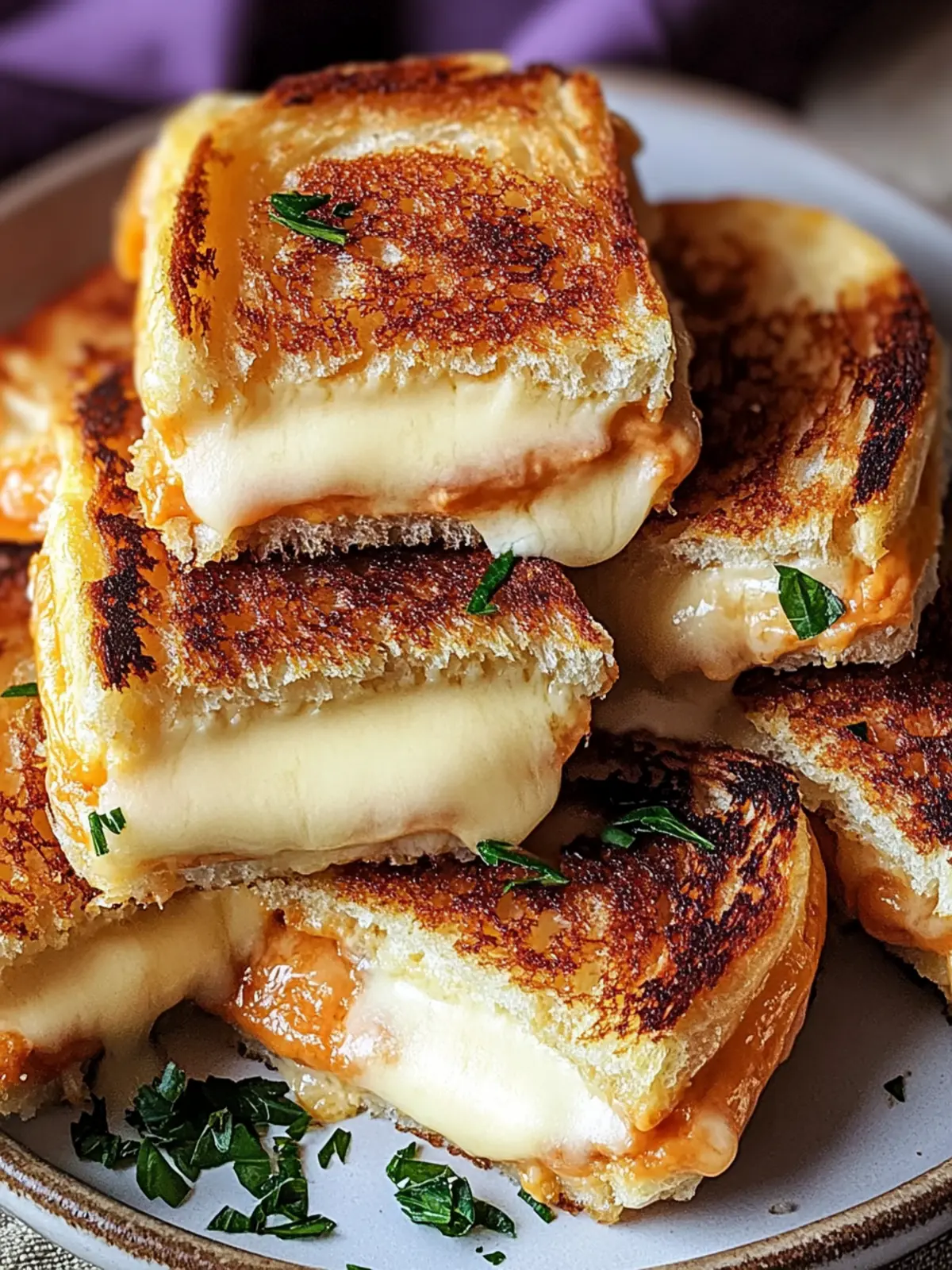 Heathy Hawaiian Roll Grilled Cheese