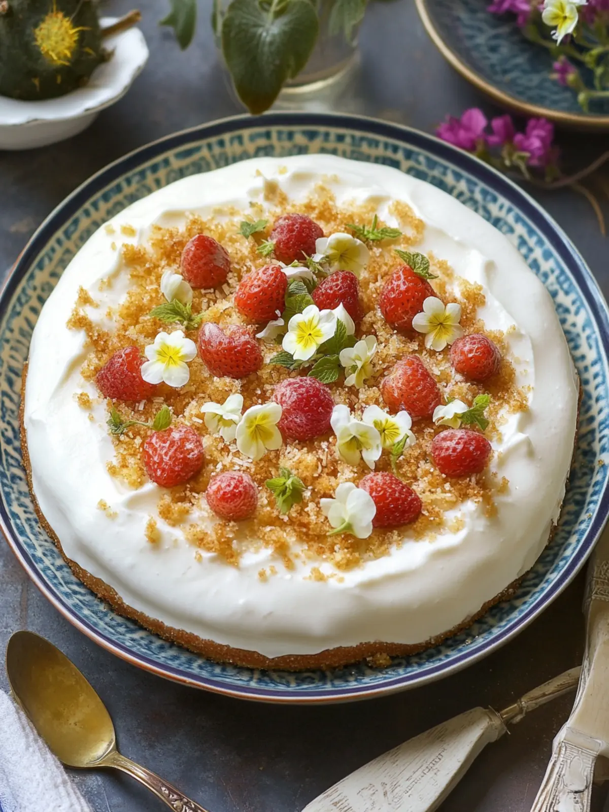 Basboussa with Cream