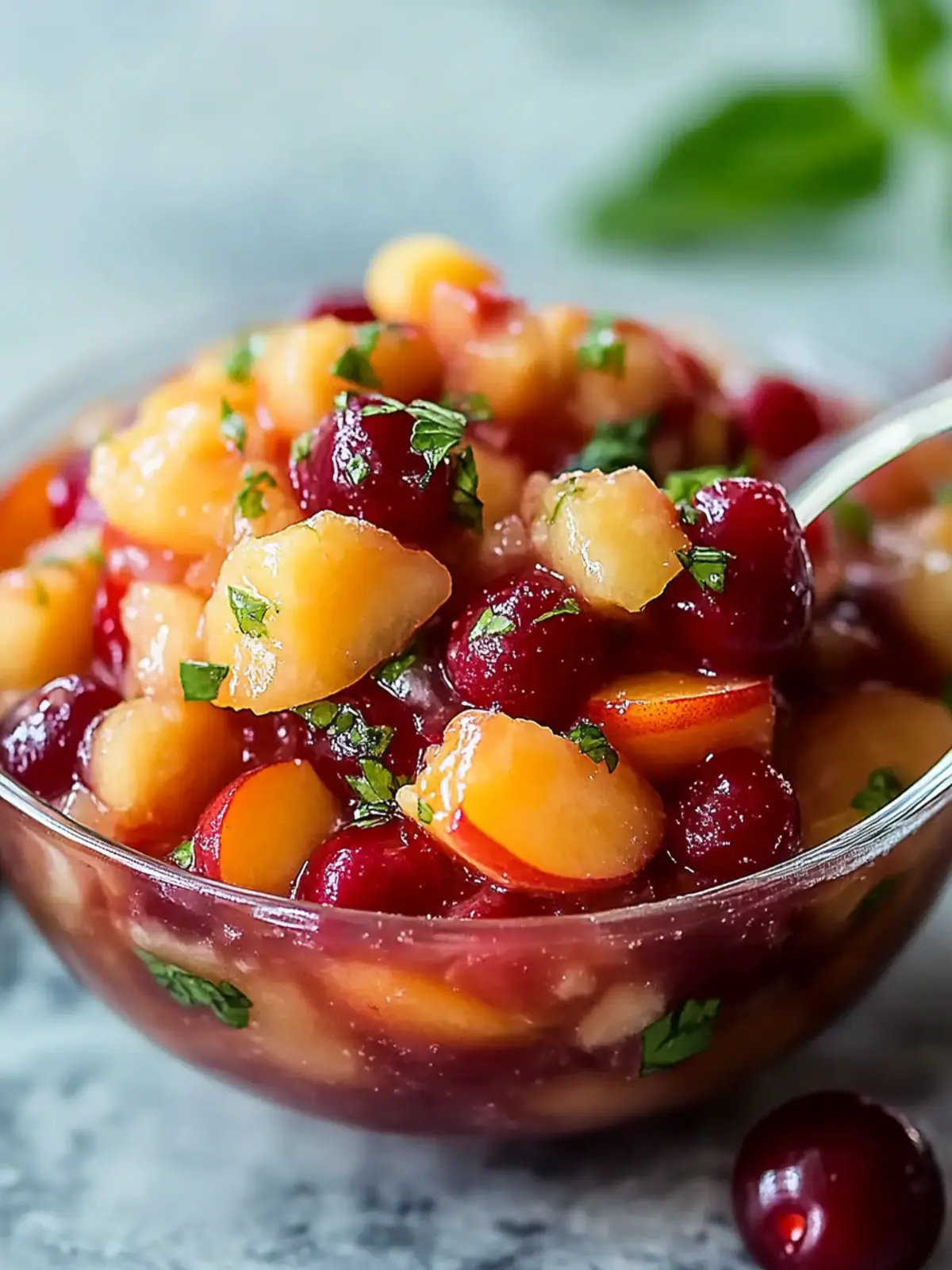 Peach Cherry Salsa