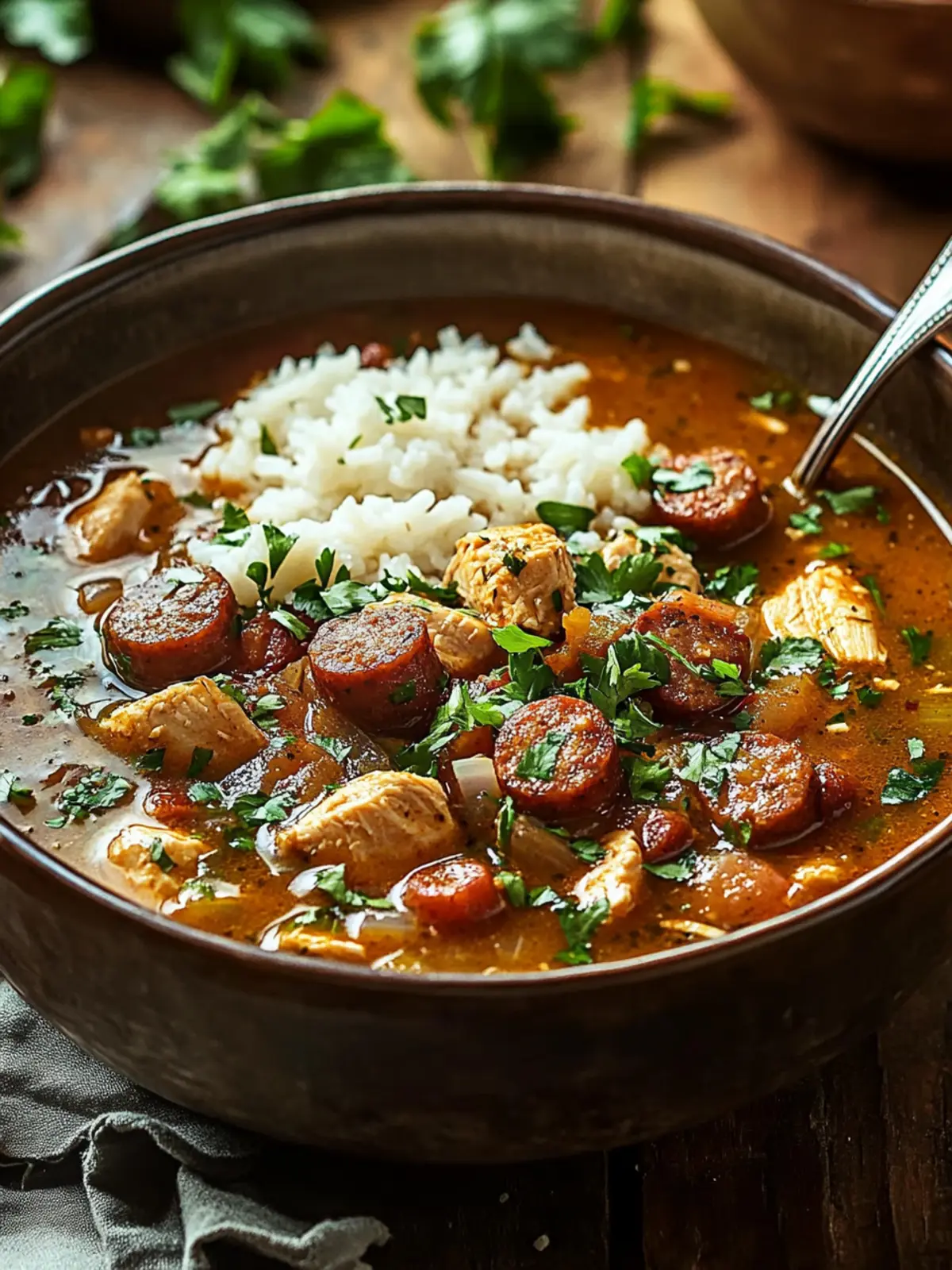 Cajun Chicken and Sausage Gumbo