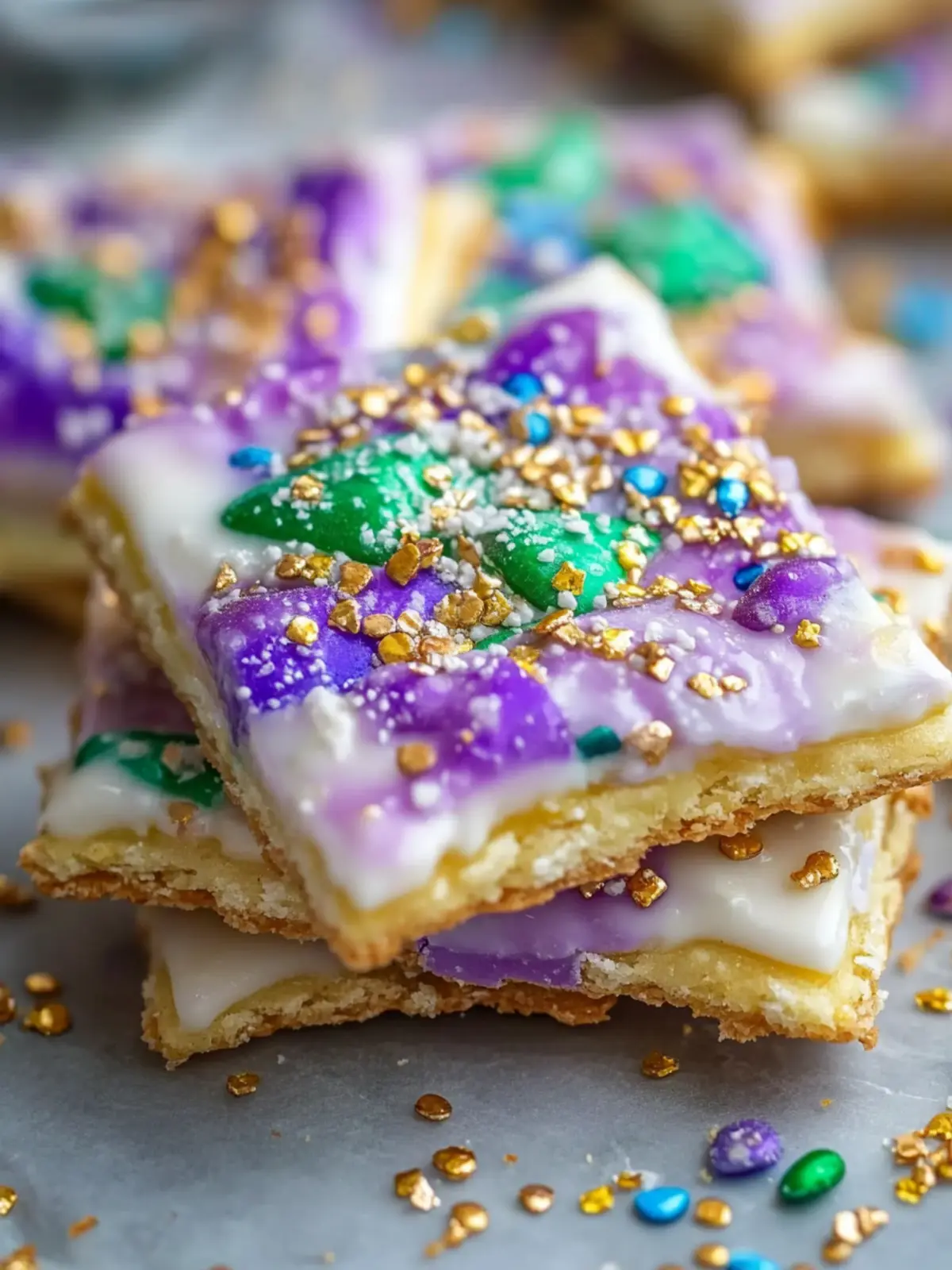 King Cake Cracker Candy