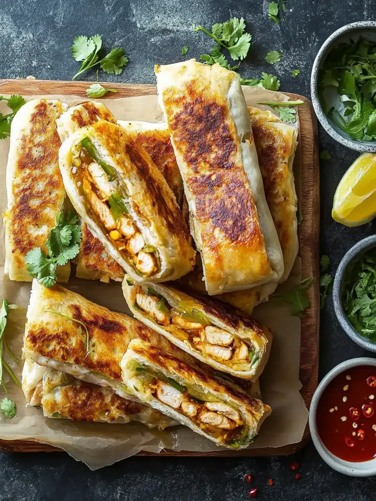 Msmen Filled with Chicken