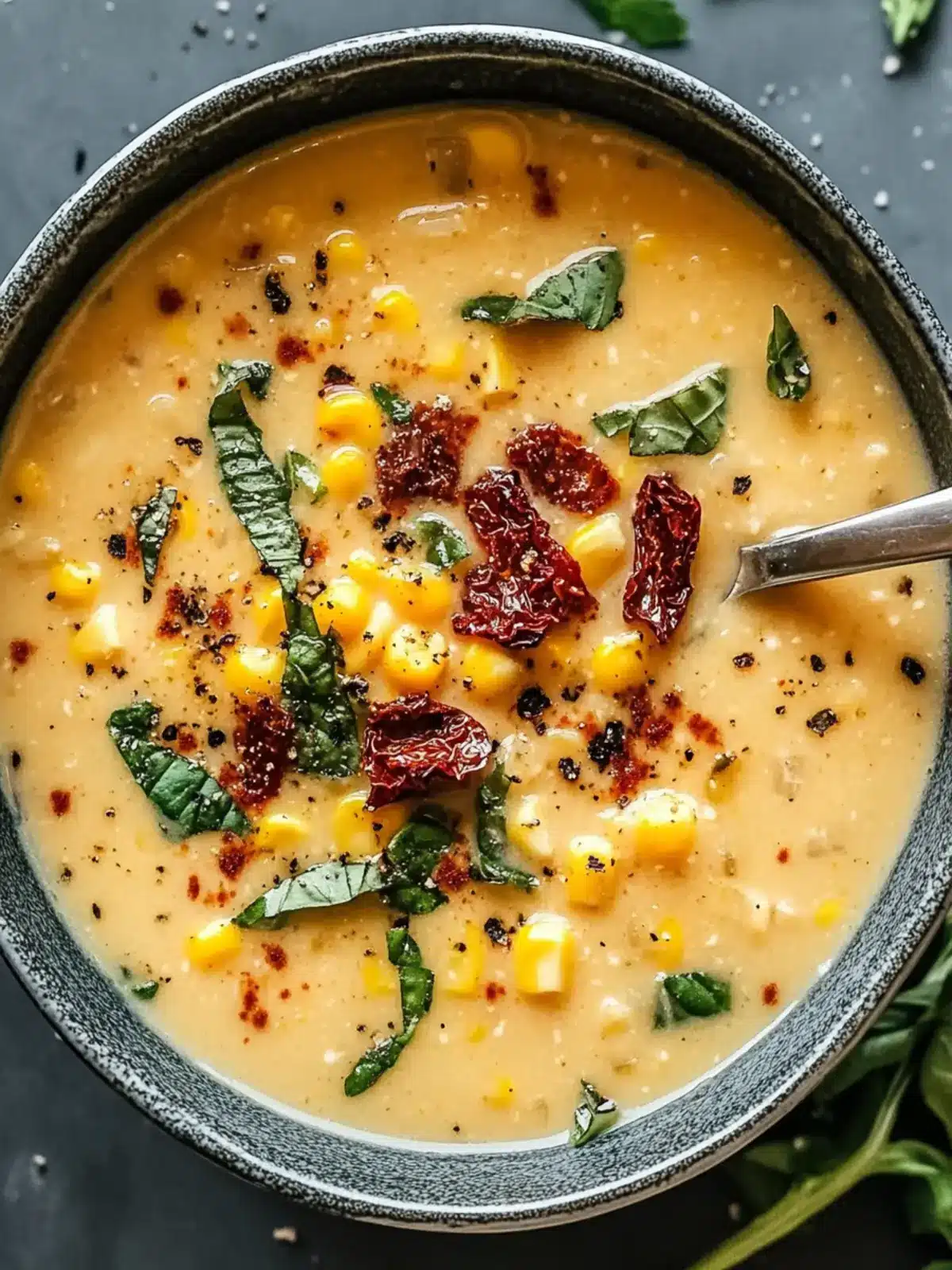 Sun Dried Tomato Corn Chowder