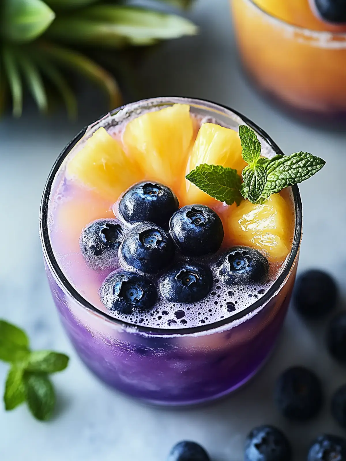 Blueberry Pineapple Tequila Sour