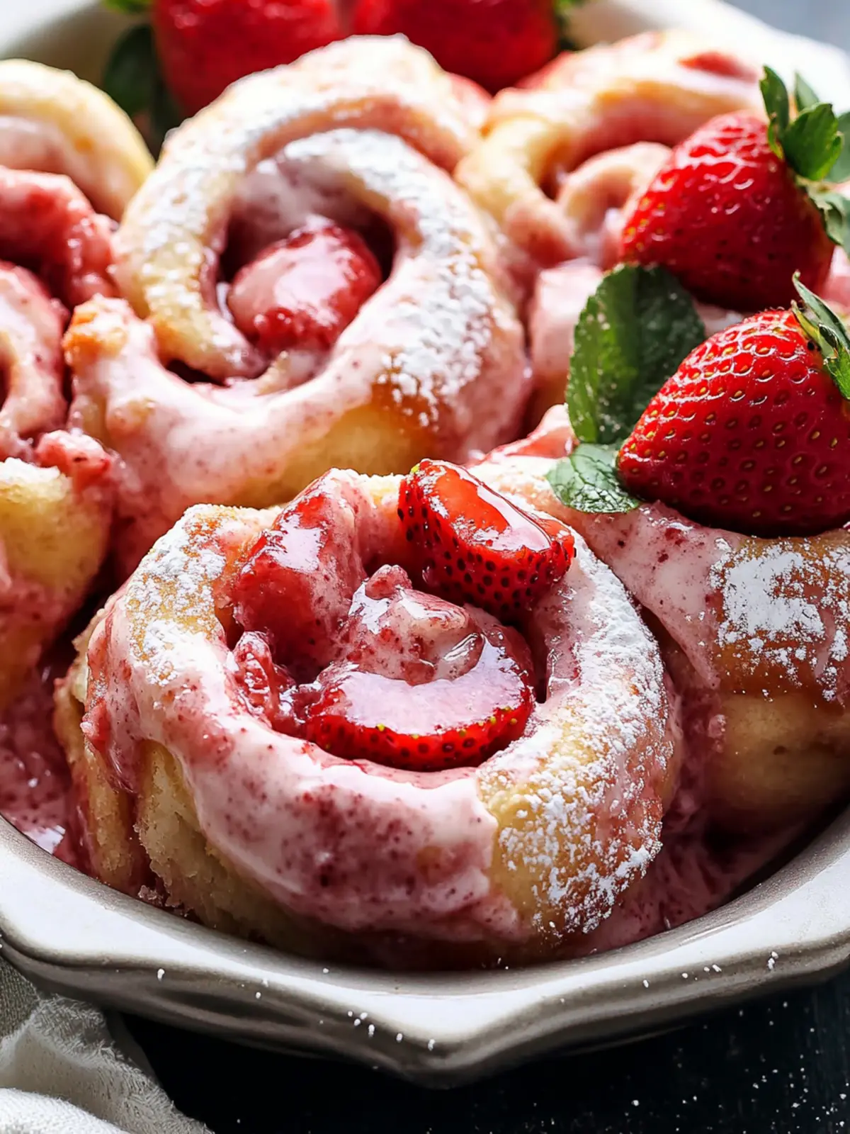Sweet Strawberry Rolls