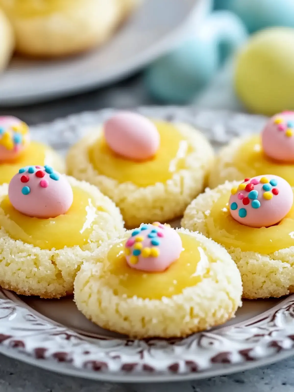 Easter Thumbprint Cookies