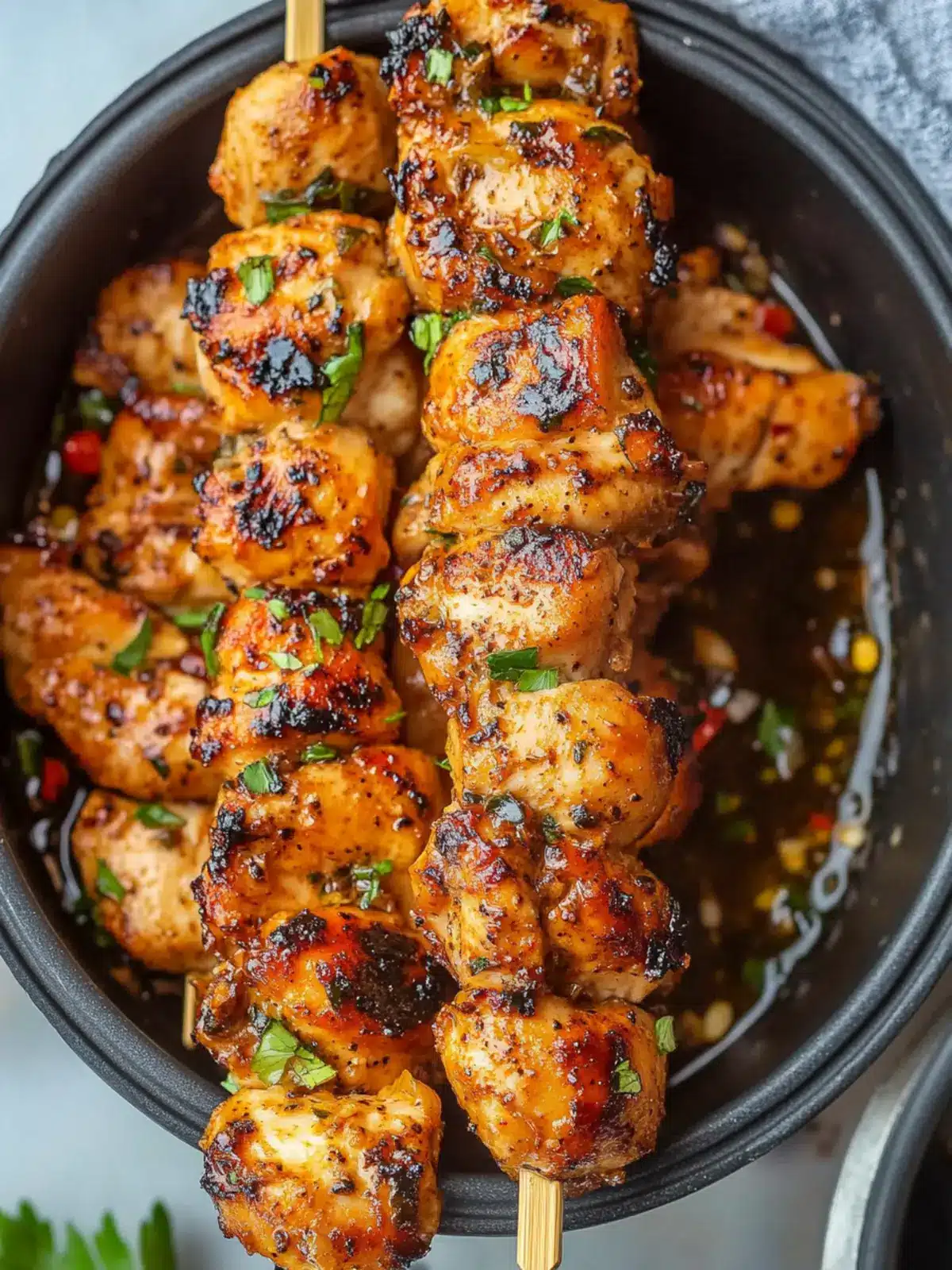 Hot Lemon Pepper Chicken Skewers
