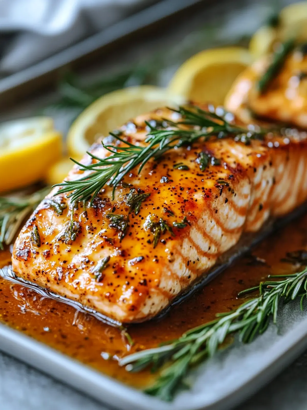 Oven-Baked Honey Mustard Salmon