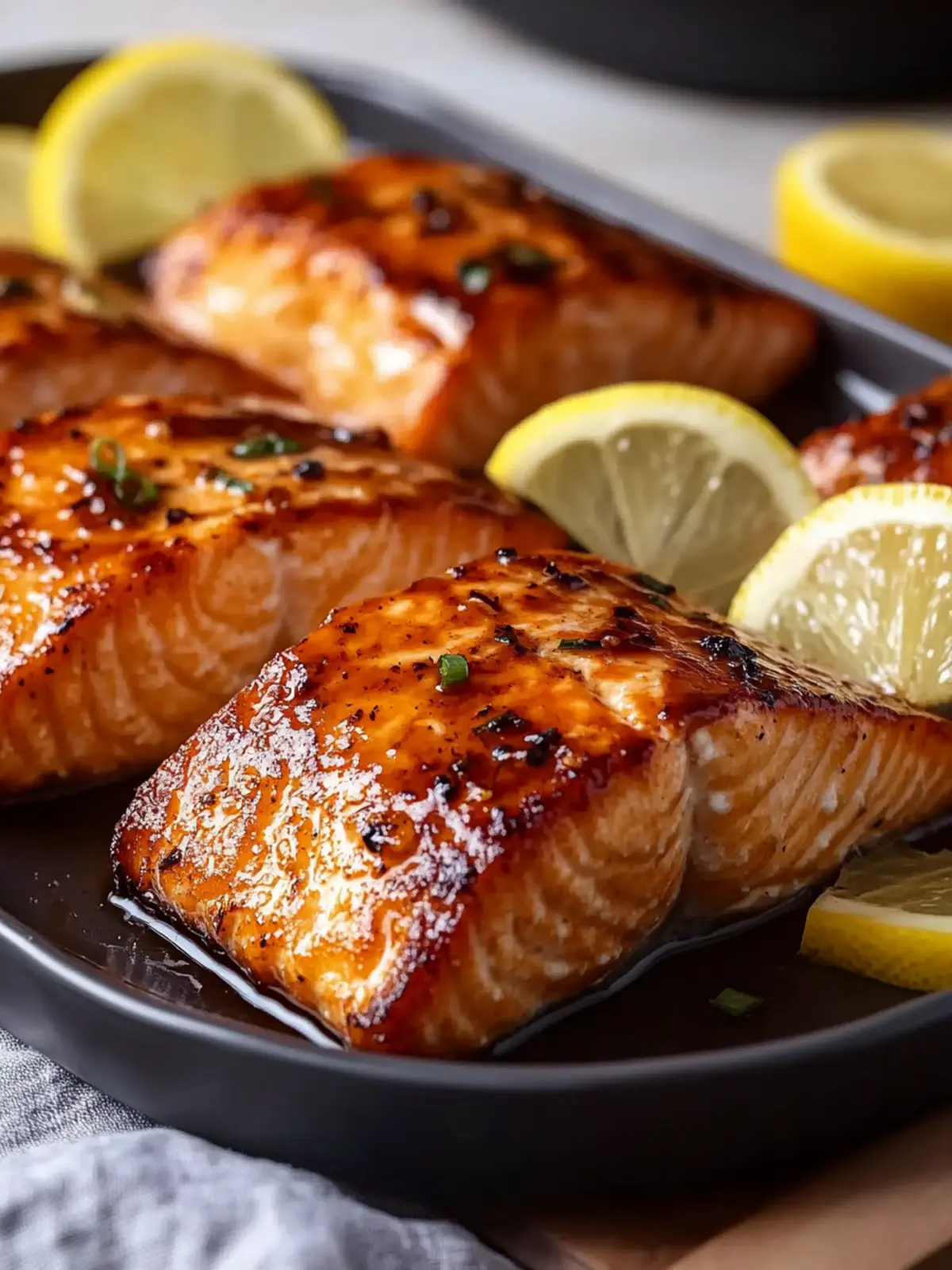 Air Fryer Honey Lemon Salmon