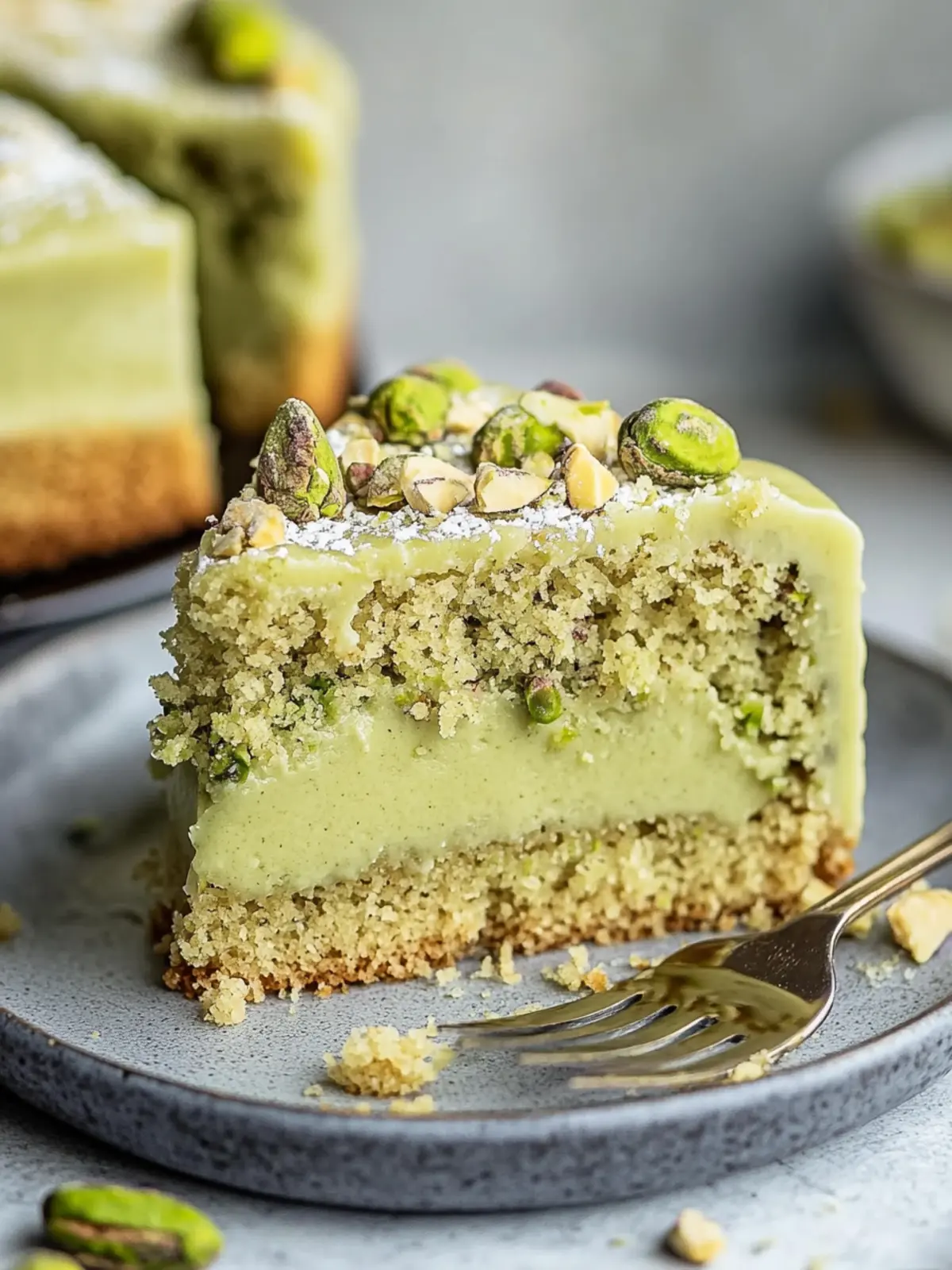 Vegan Pistachio Coffee Cake