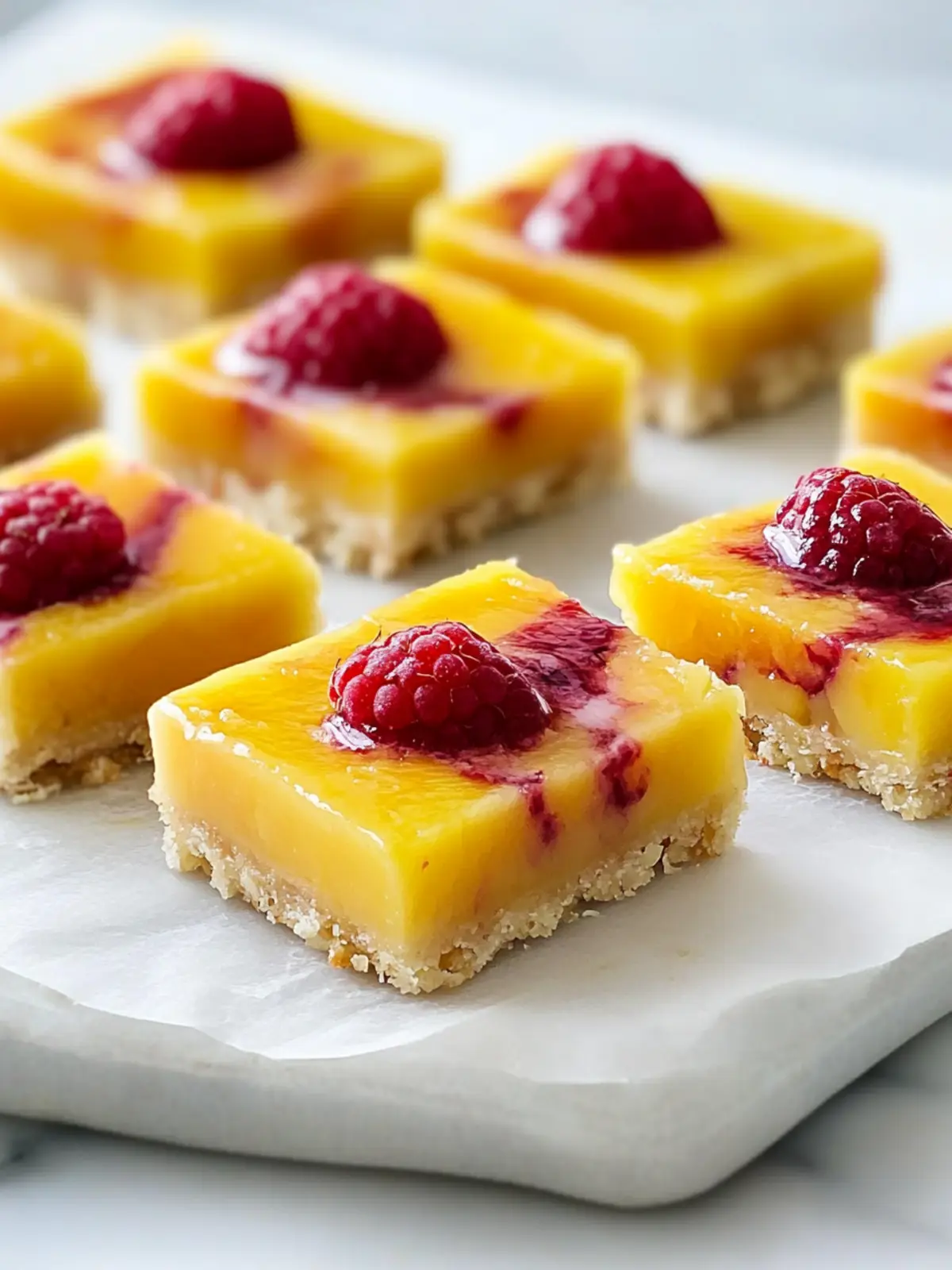 Raspberry Mango Bars
