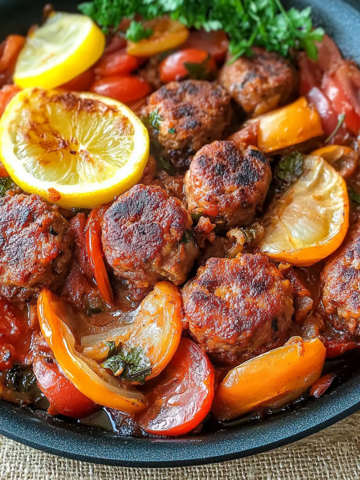One–pan Lebanese Kafta