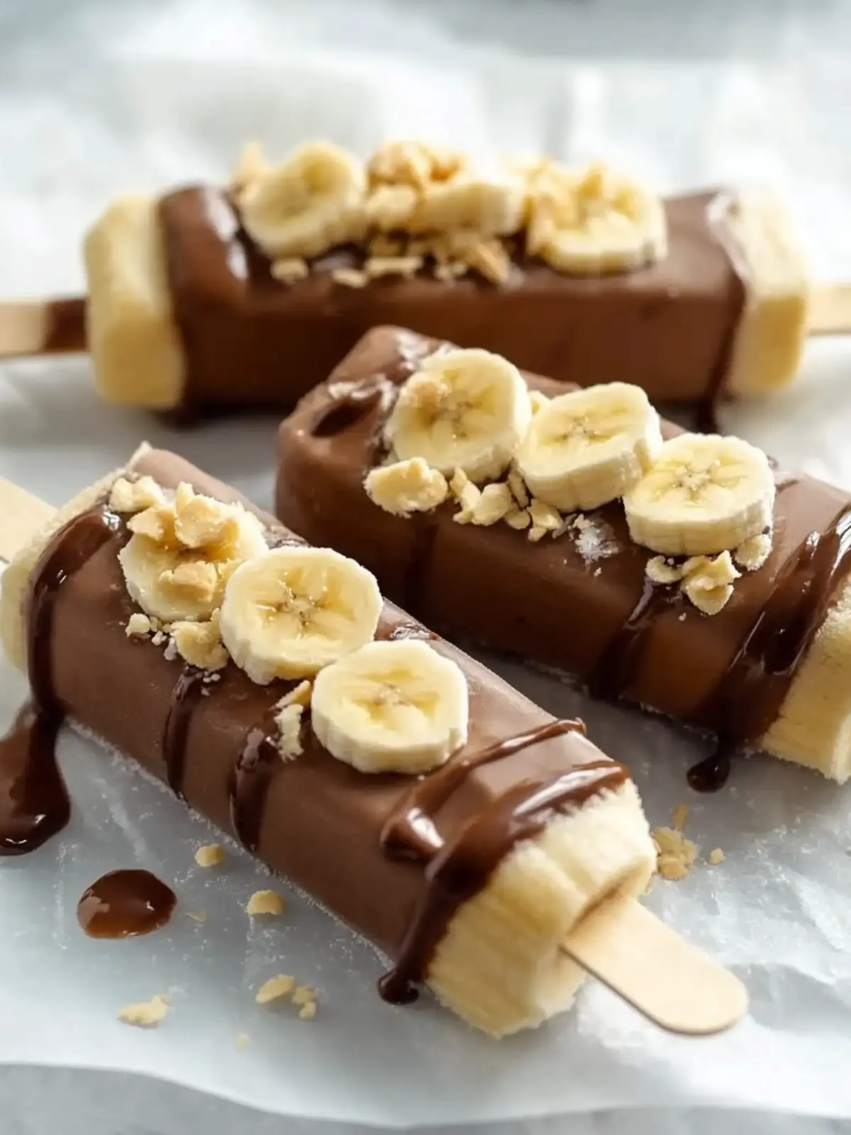 Low Calorie Frozen Banana Snickers