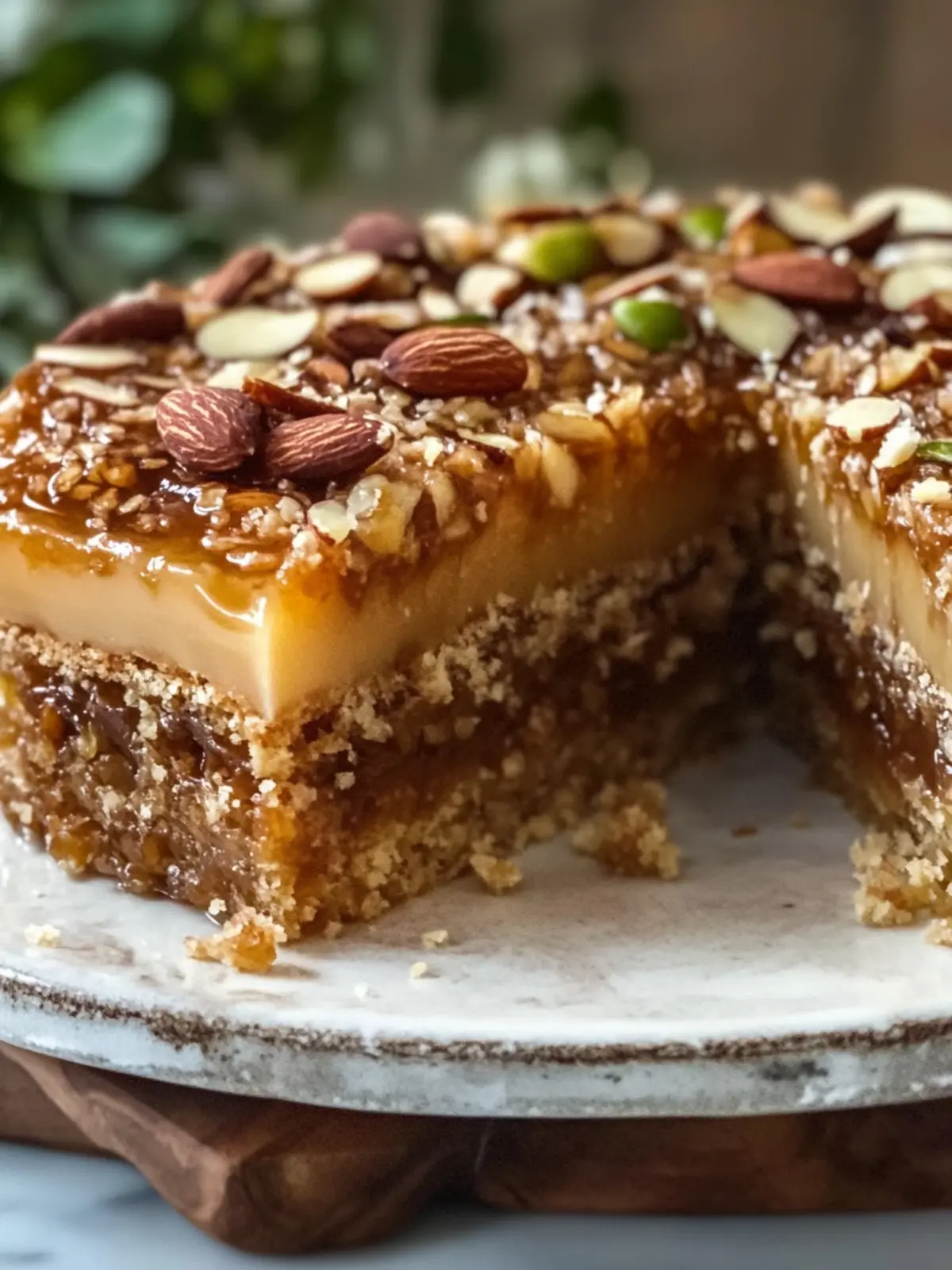 Baklava-Inspired Almond Cake