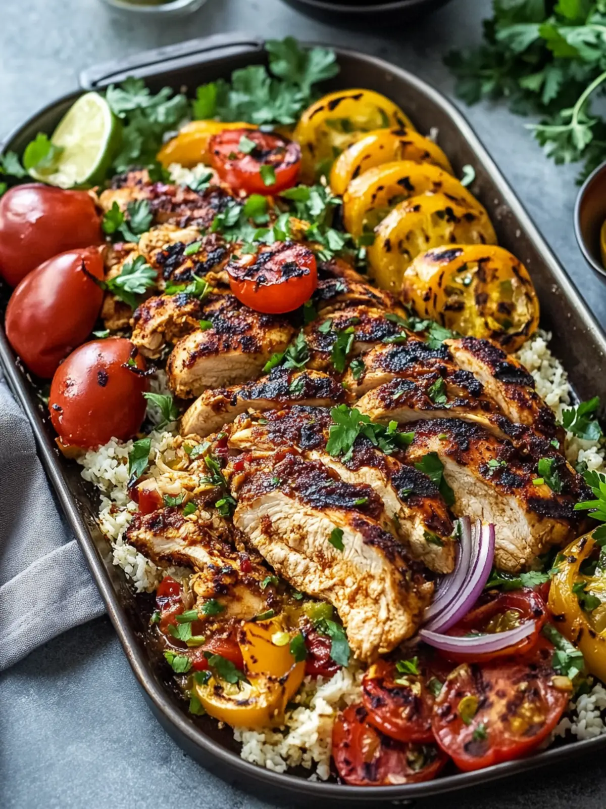 Chicken Shawarma Sheet-pan Dinner