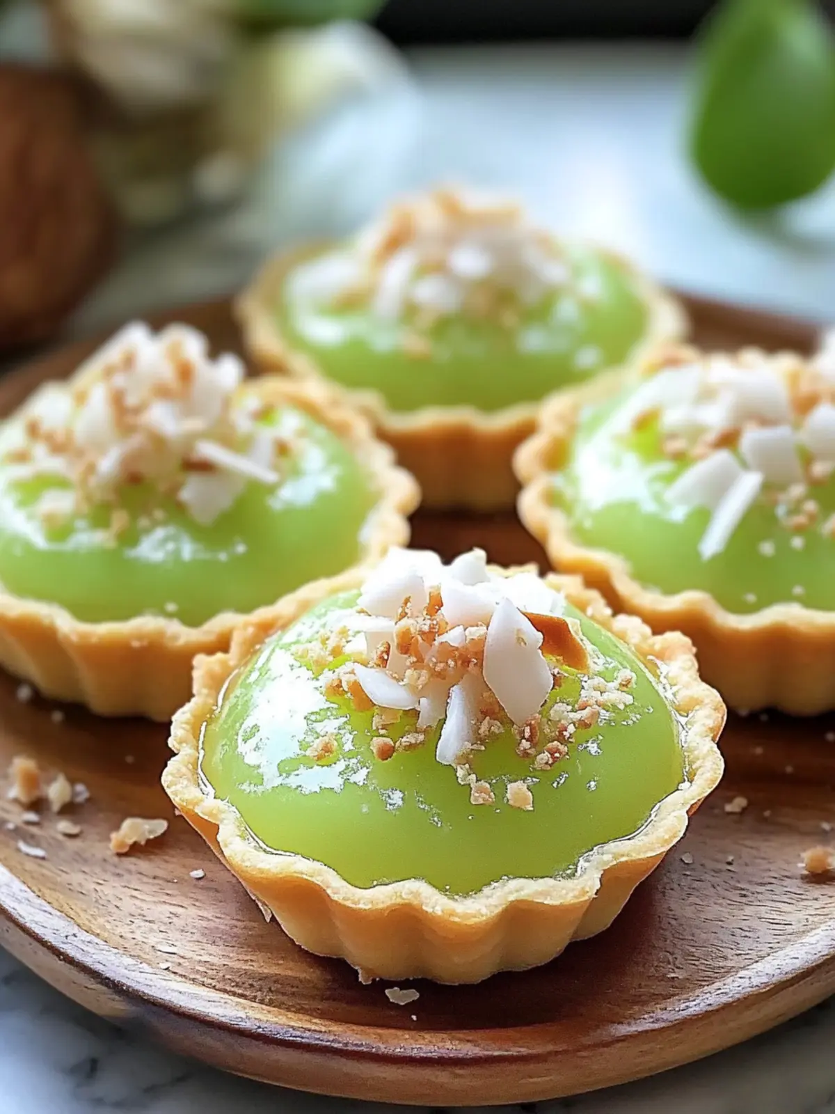 Thai Pandan Coconut Tarts