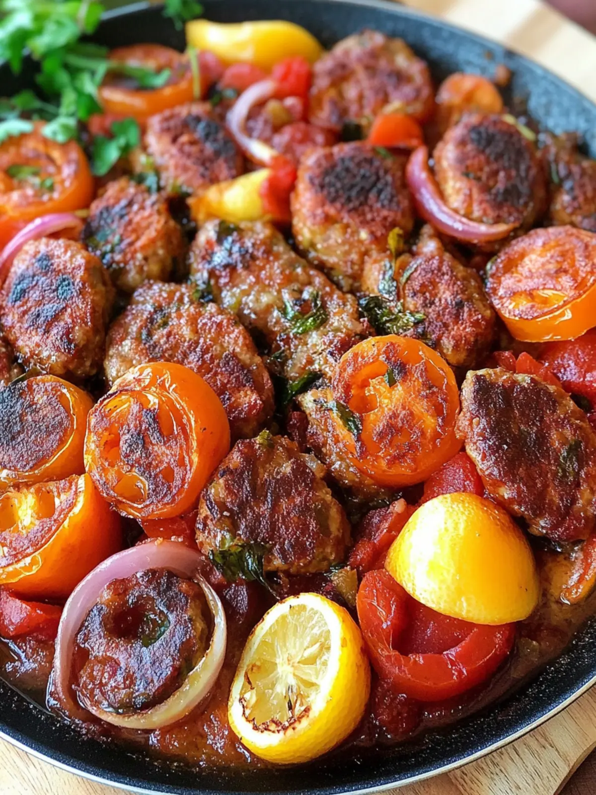 One–pan Lebanese Kafta