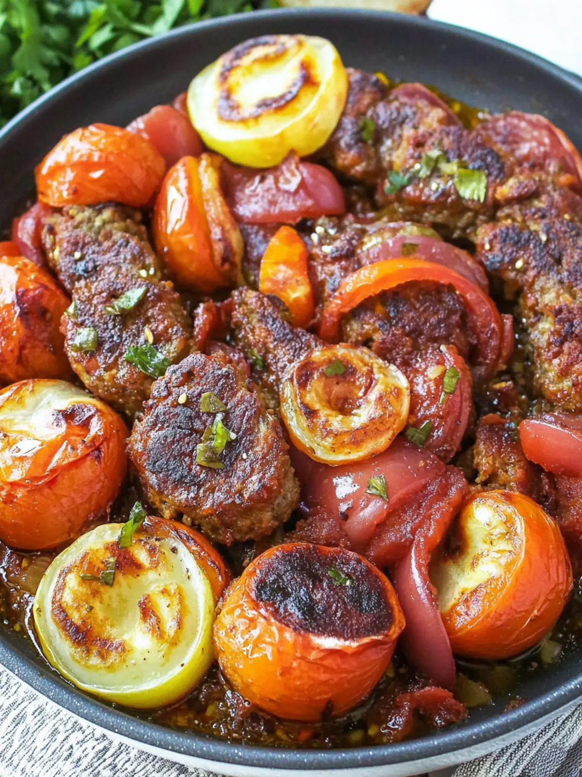 One–pan Lebanese Kafta