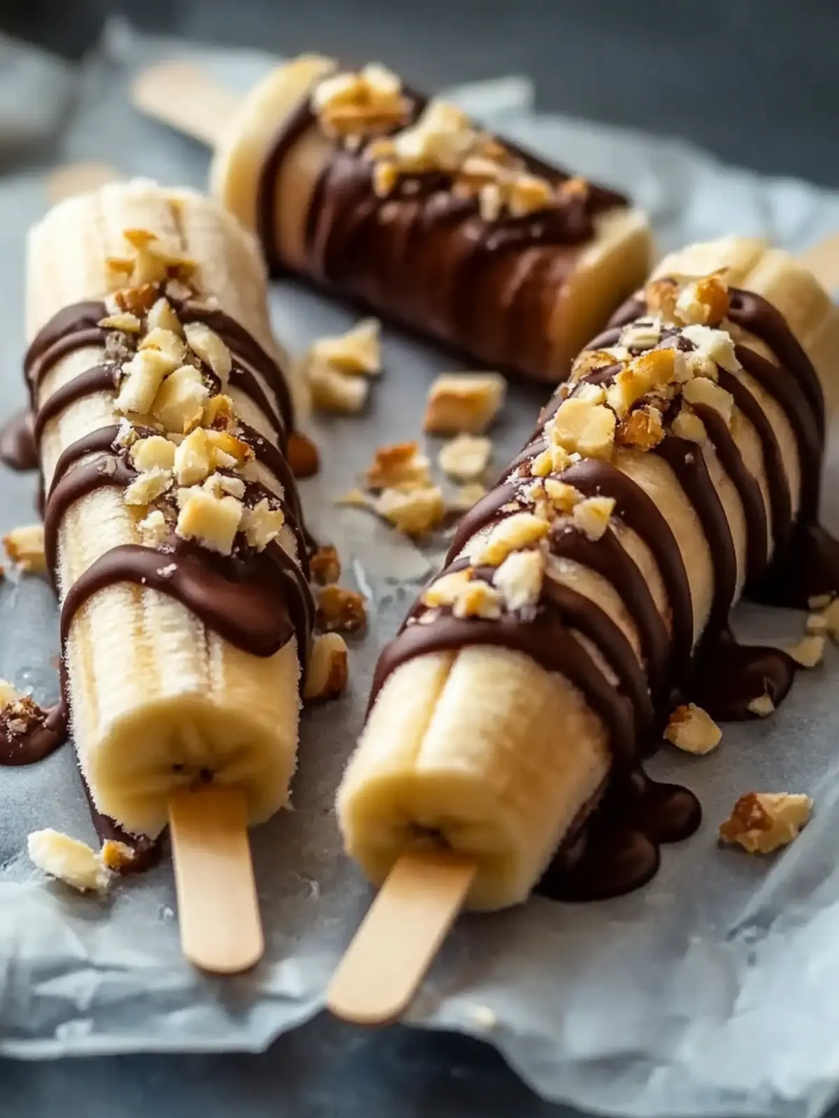 Low Calorie Frozen Banana Snickers