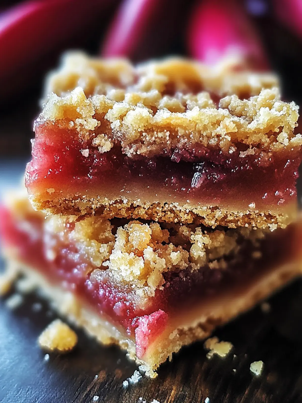 Tangy Rhubarb Bliss Bars