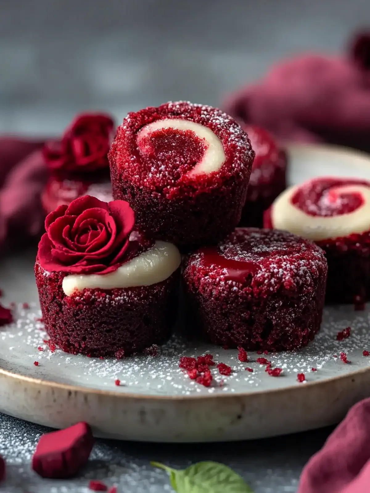 Red Velvet Brownie Bites