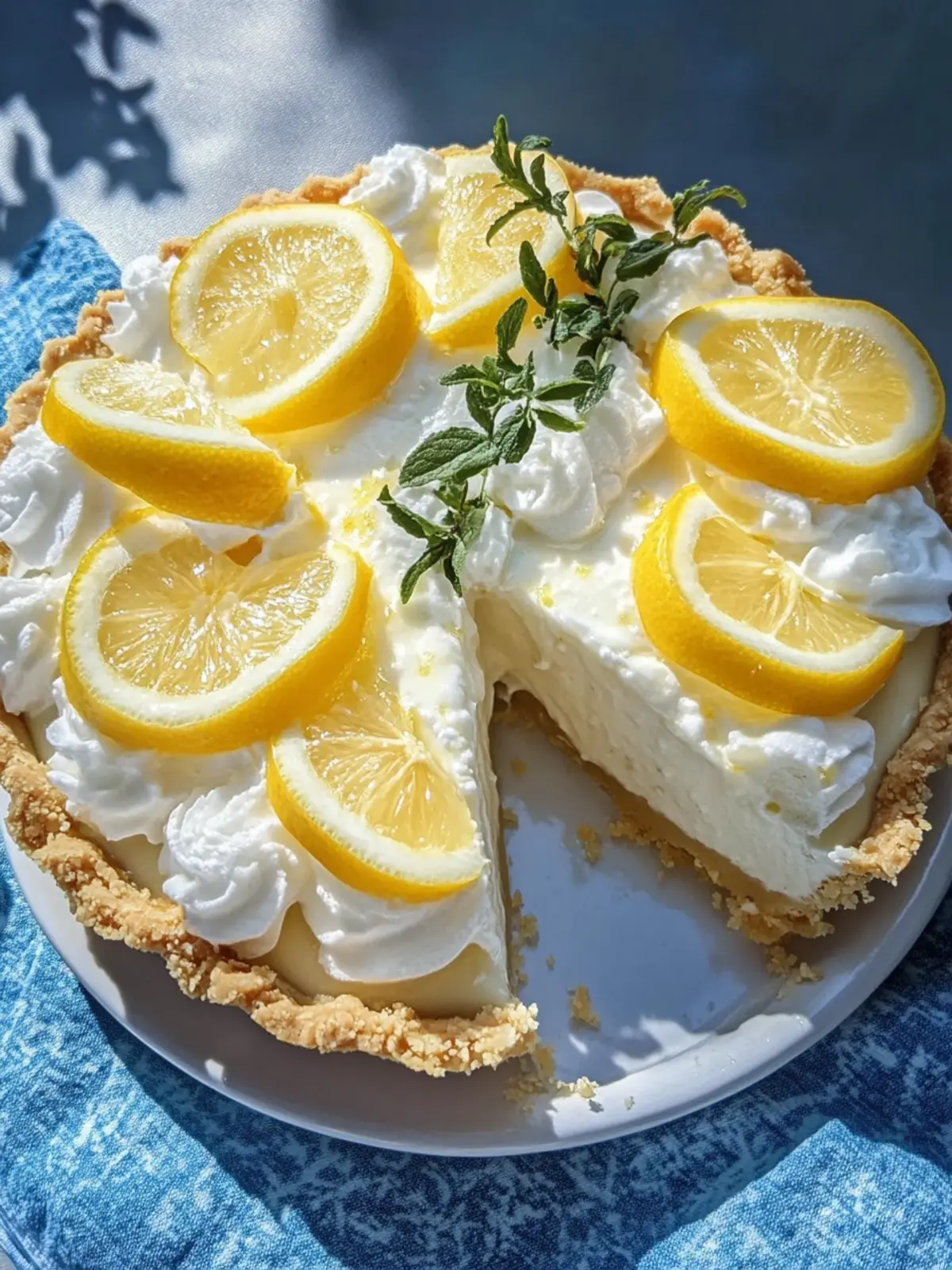 Creamy Frozen Lemonade Pie