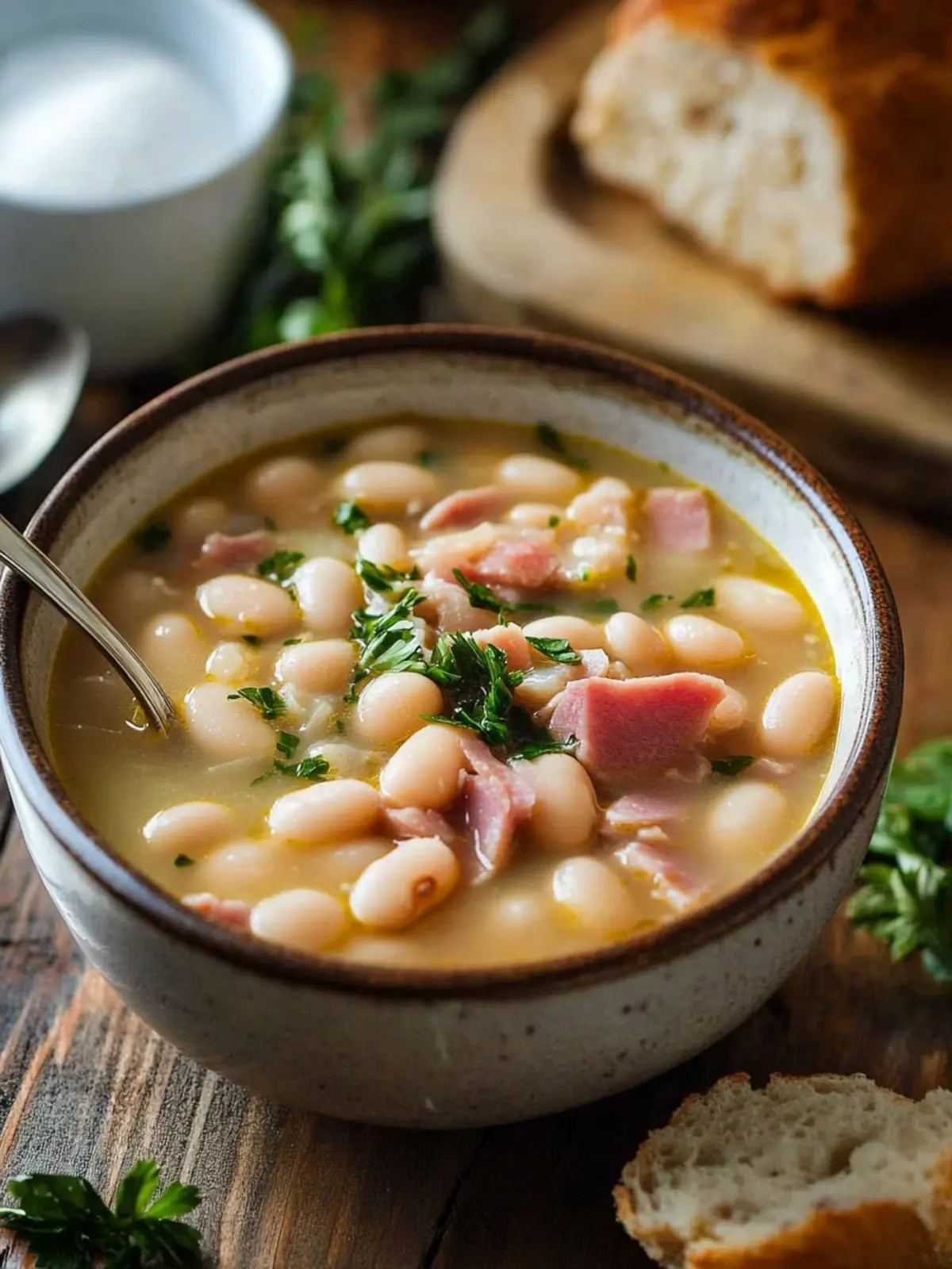 Lima Bean Soup with Ham
