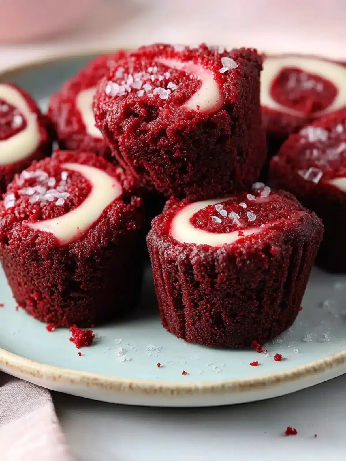 Red Velvet Brownie Bites