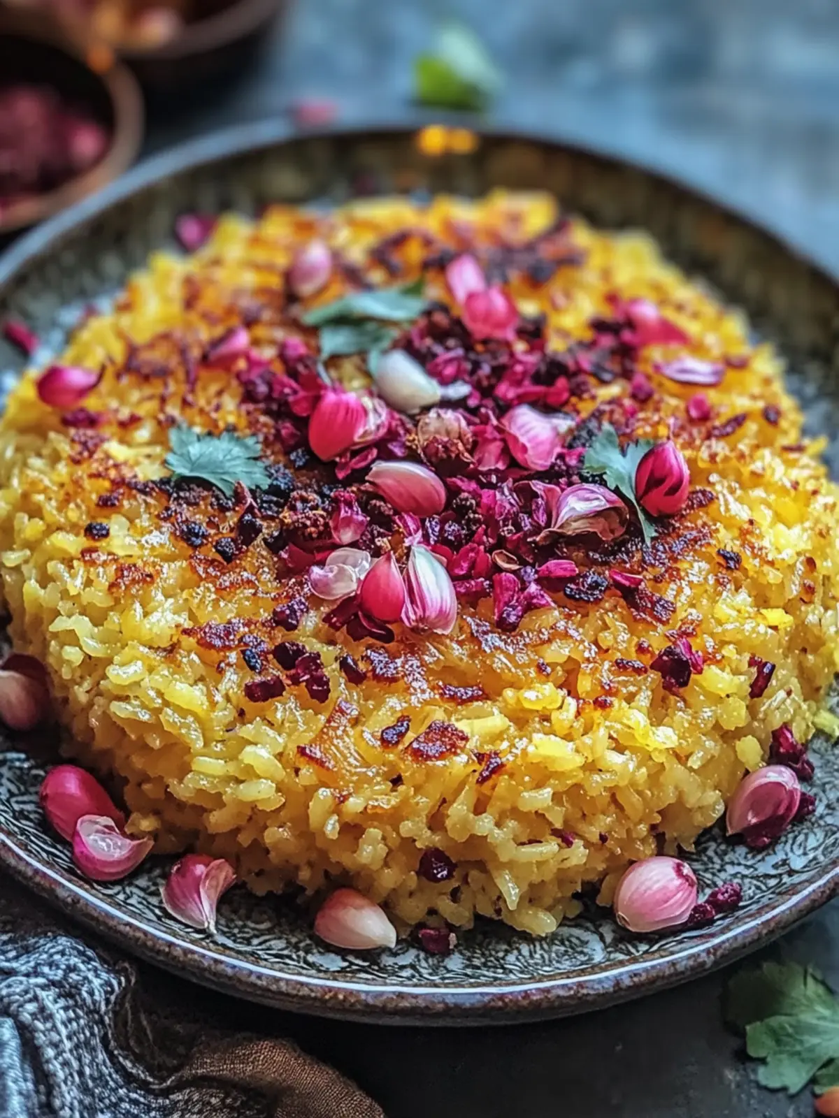 Tadic Rice Iran Crispy Persian Rice Tahdig: Irresistible Golden Comfort Dish