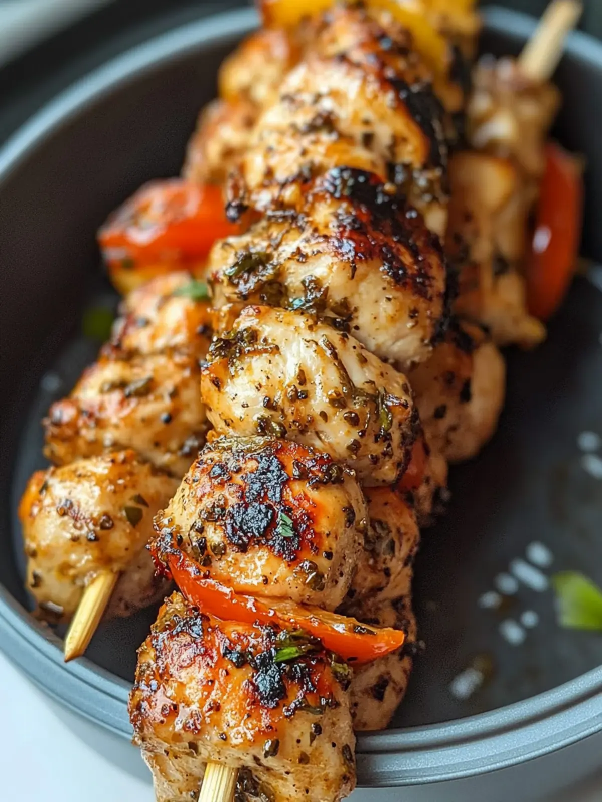 Hot Lemon Pepper Chicken Skewers