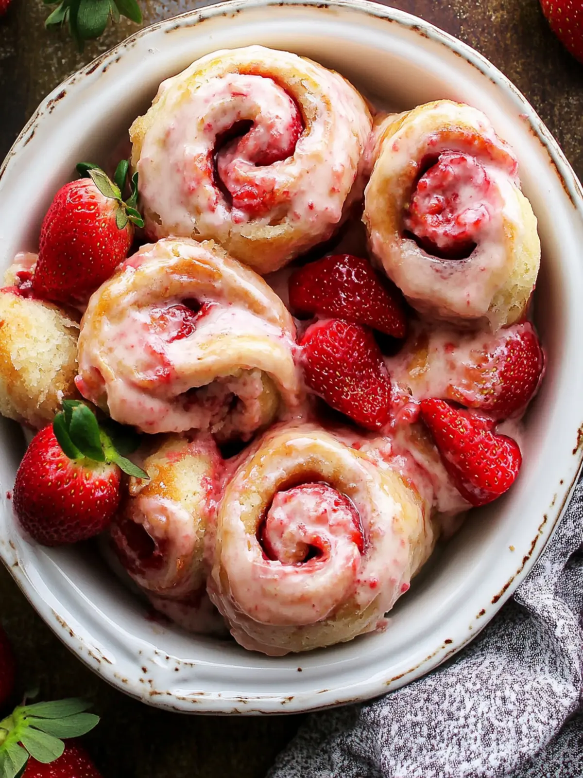 Sweet Strawberry Rolls