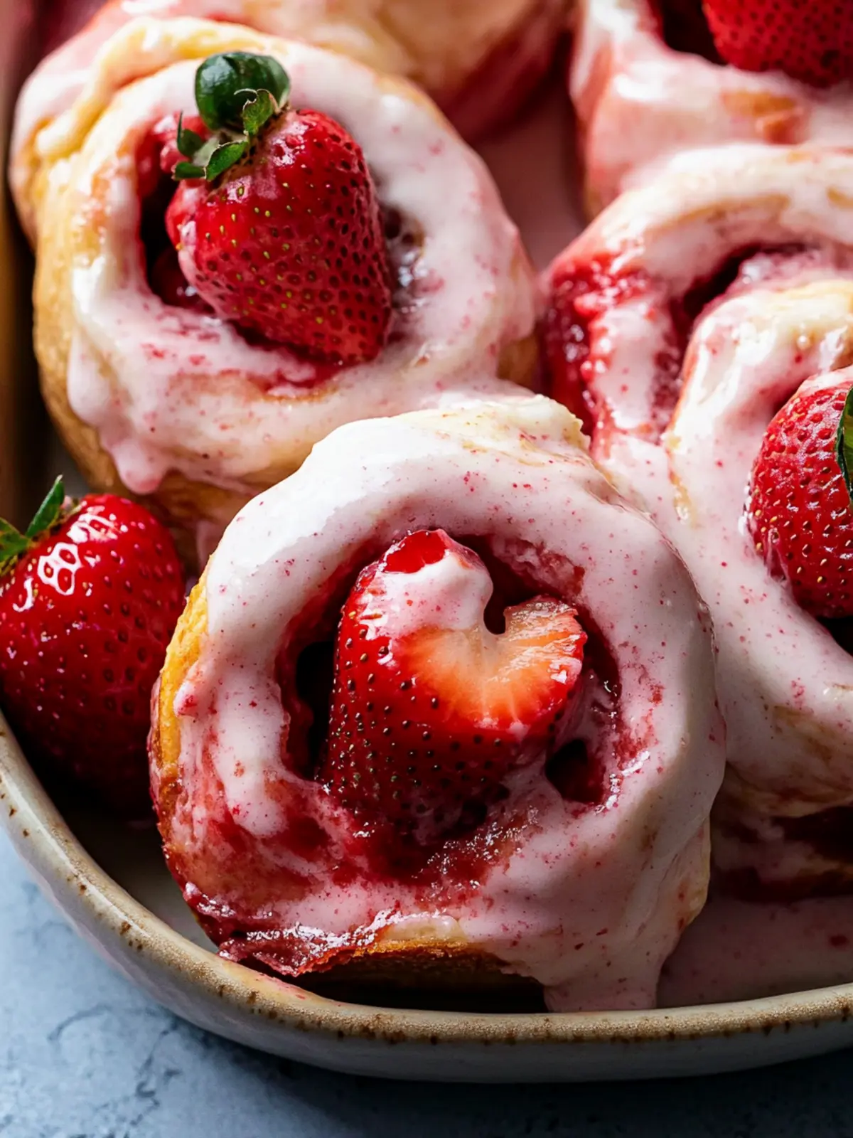 Sweet Strawberry Rolls