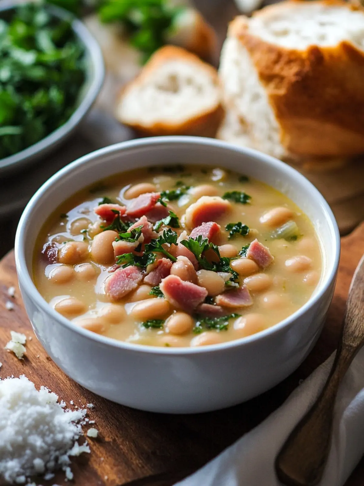 Lima Bean Soup with Ham
