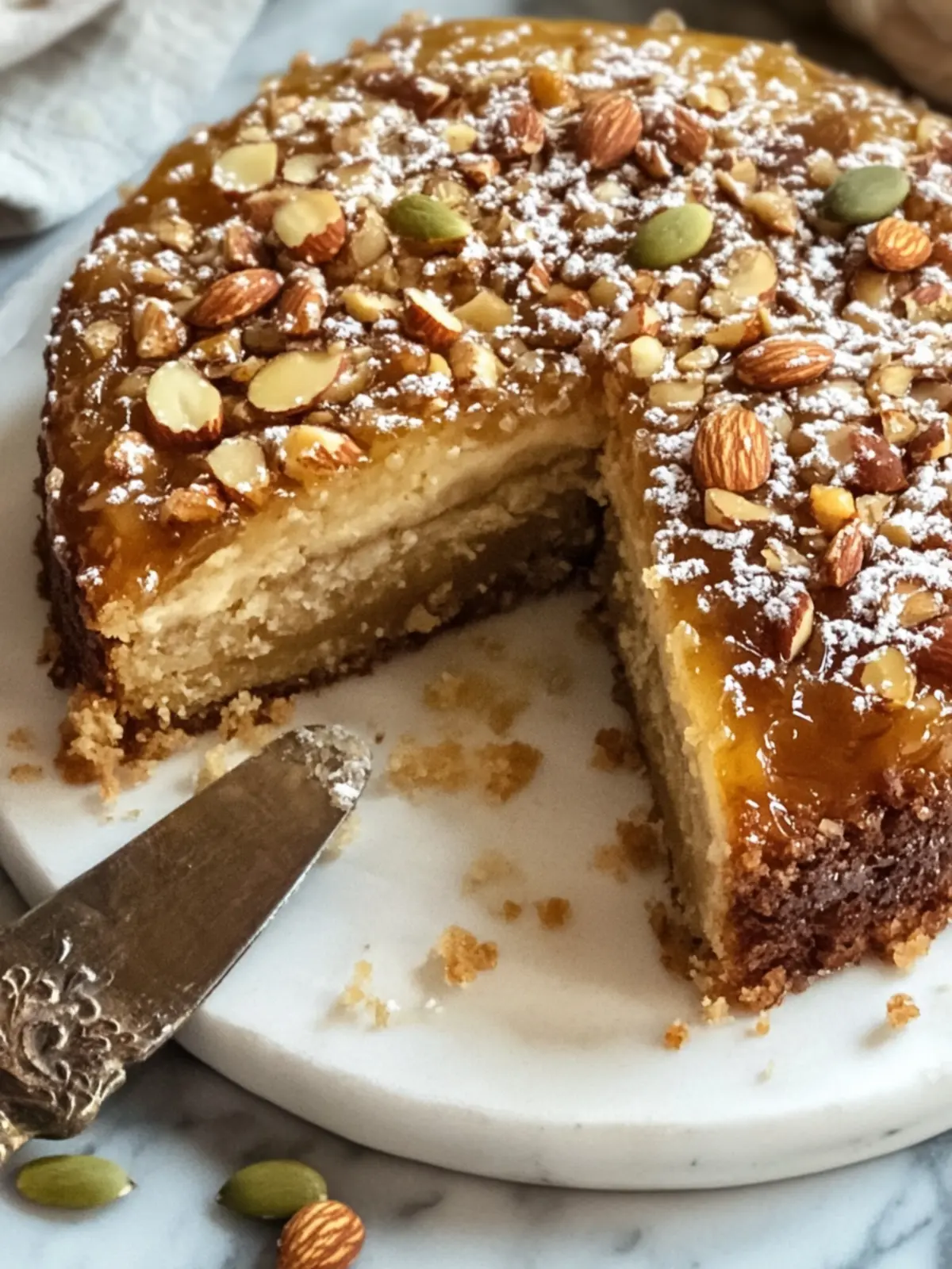 Baklava-Inspired Almond Cake