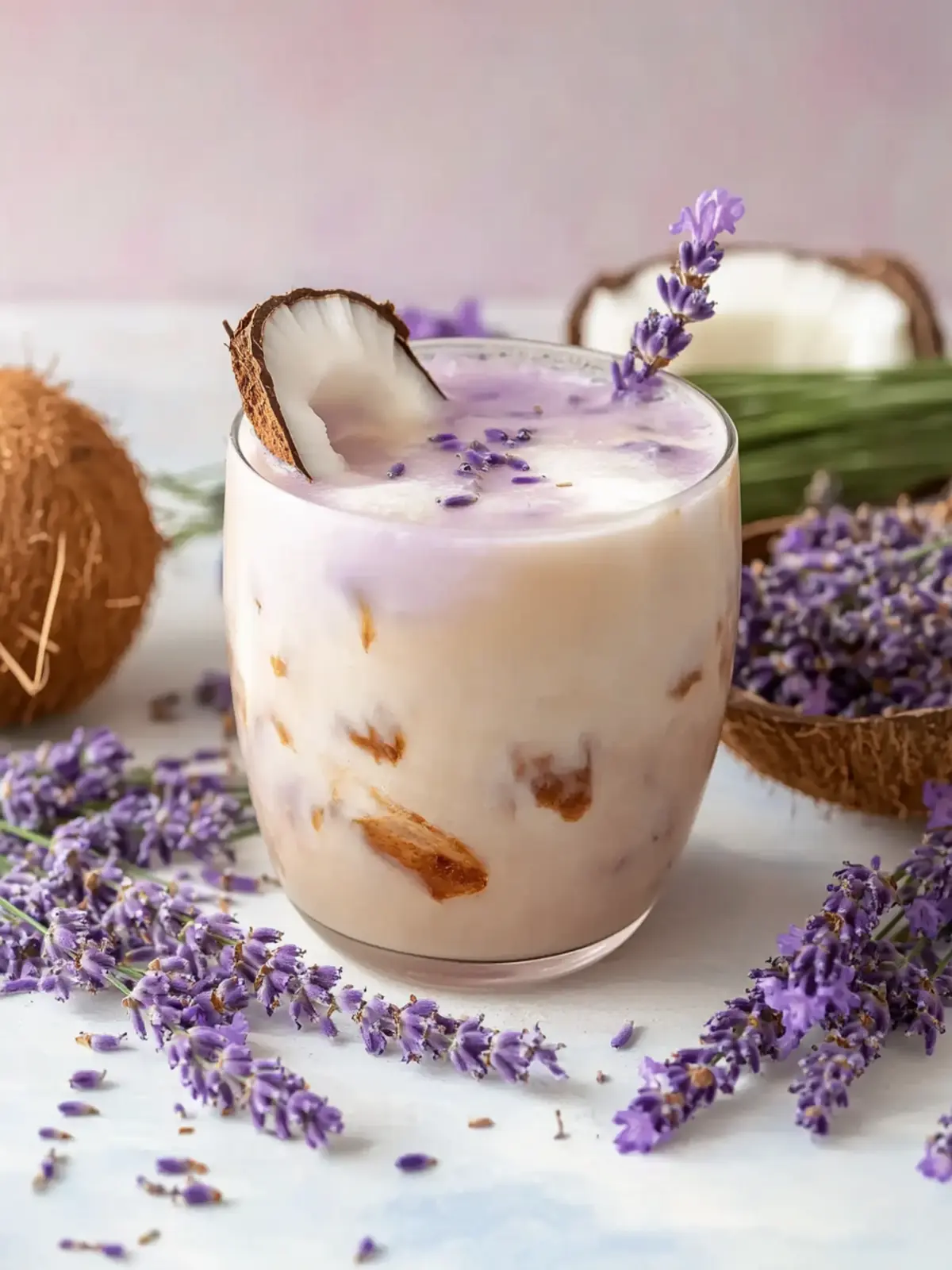 Lavender Coconut Iced Latte